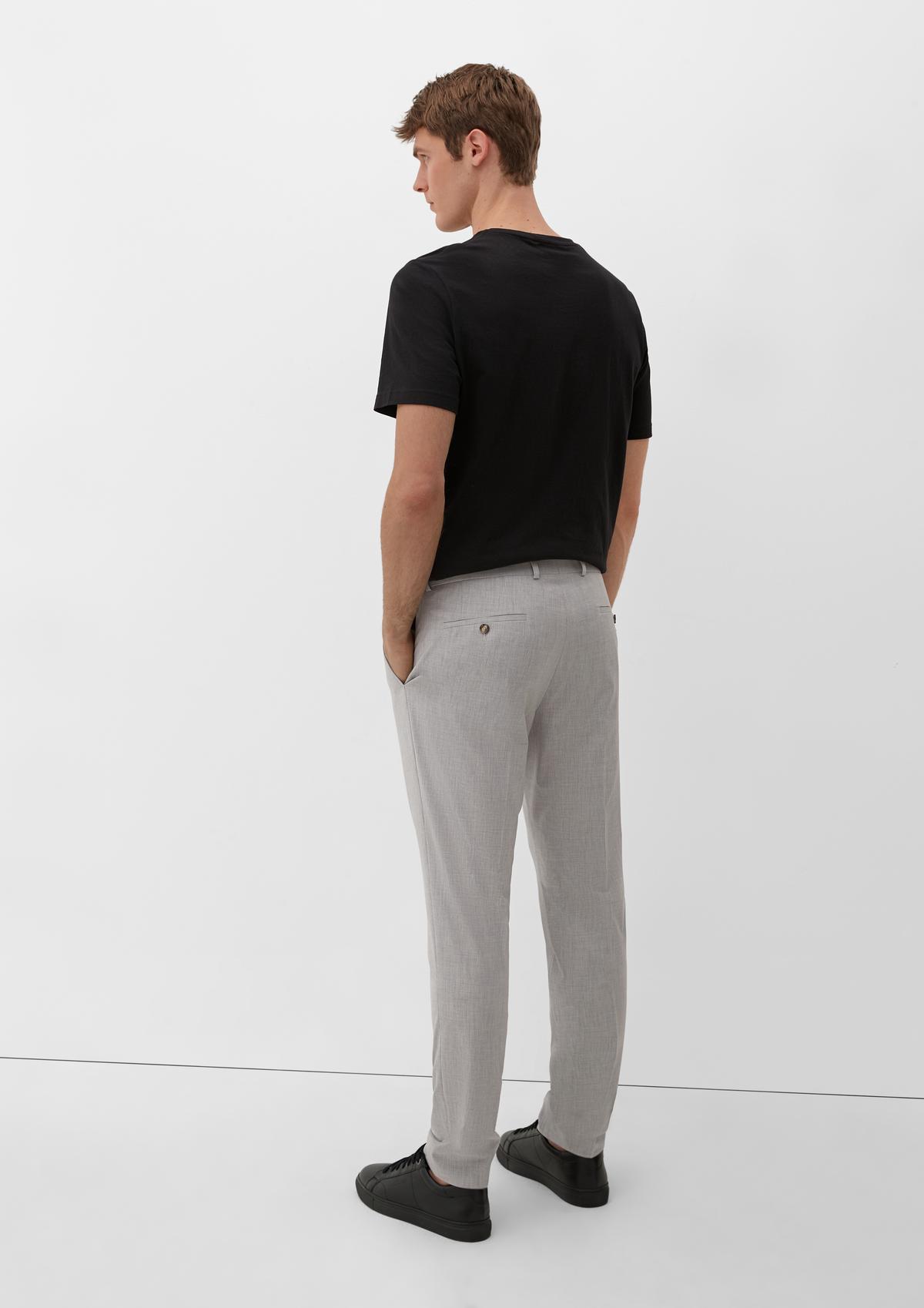 s.Oliver Slim fit: trousers in blended wool