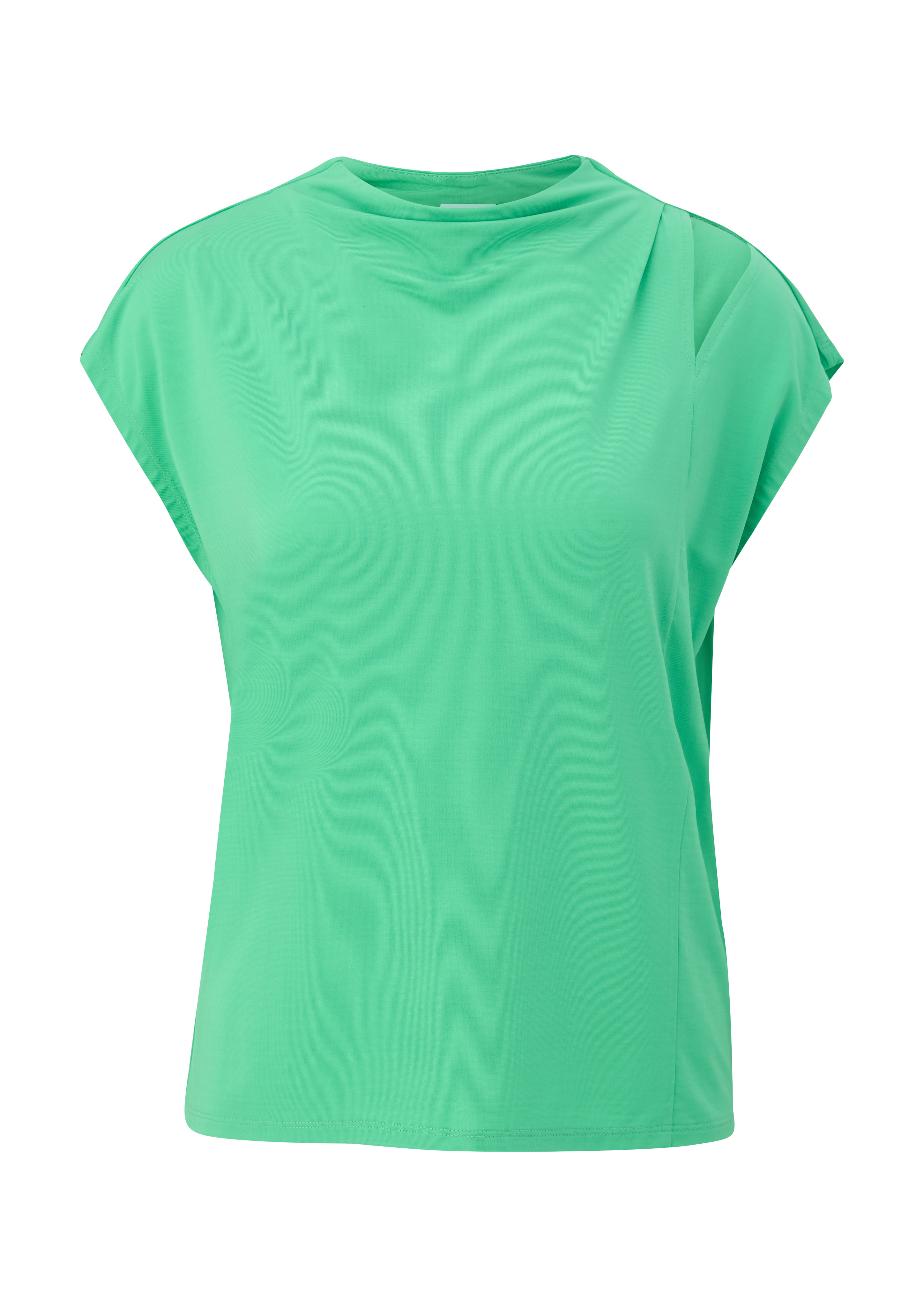 s.Oliver - T-Shirt mit Cut-Out, Damen, grün