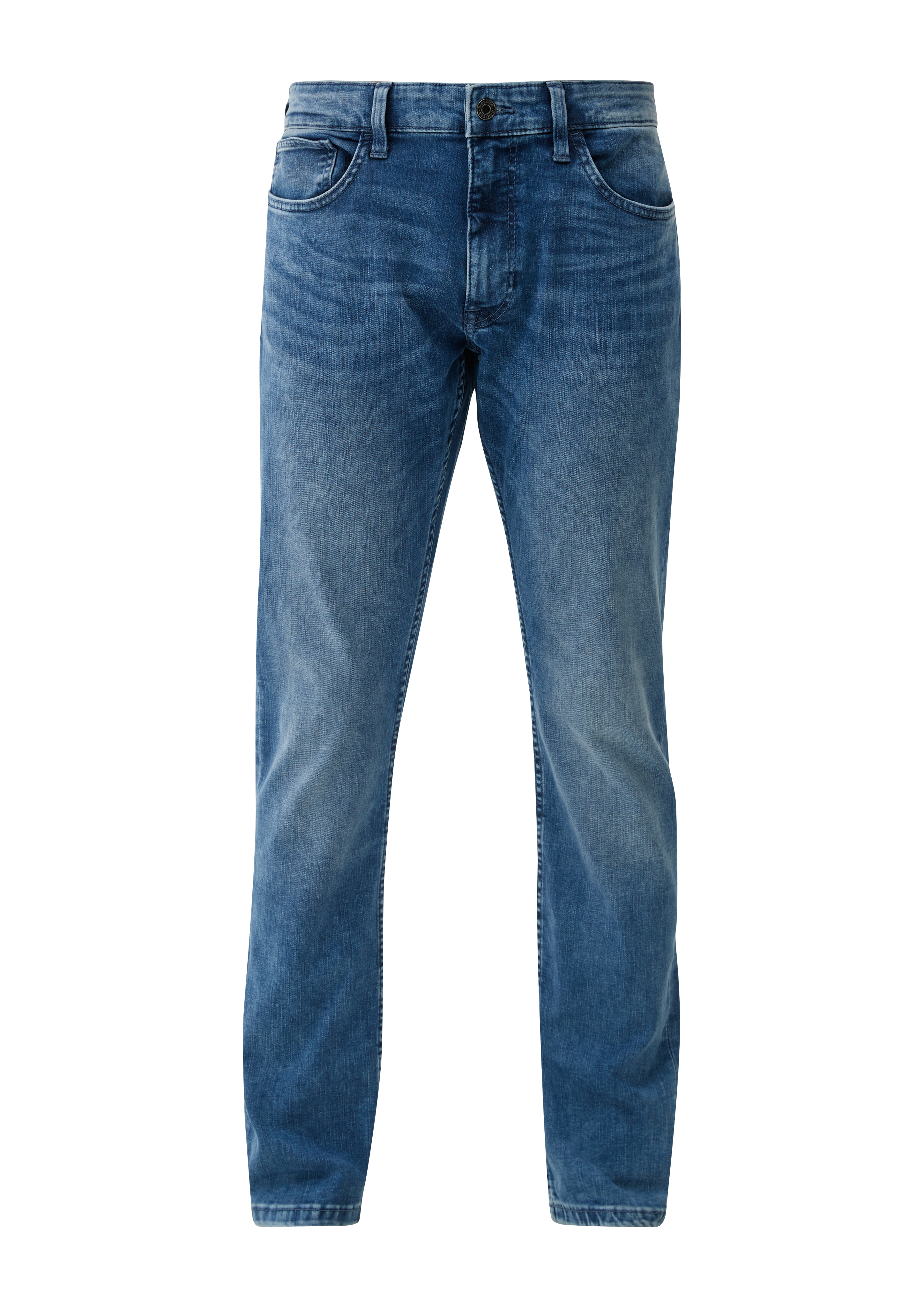 s.Oliver - Jeans Keith / Slim Fit / Mid Rise / Straight Leg, Herren, blau