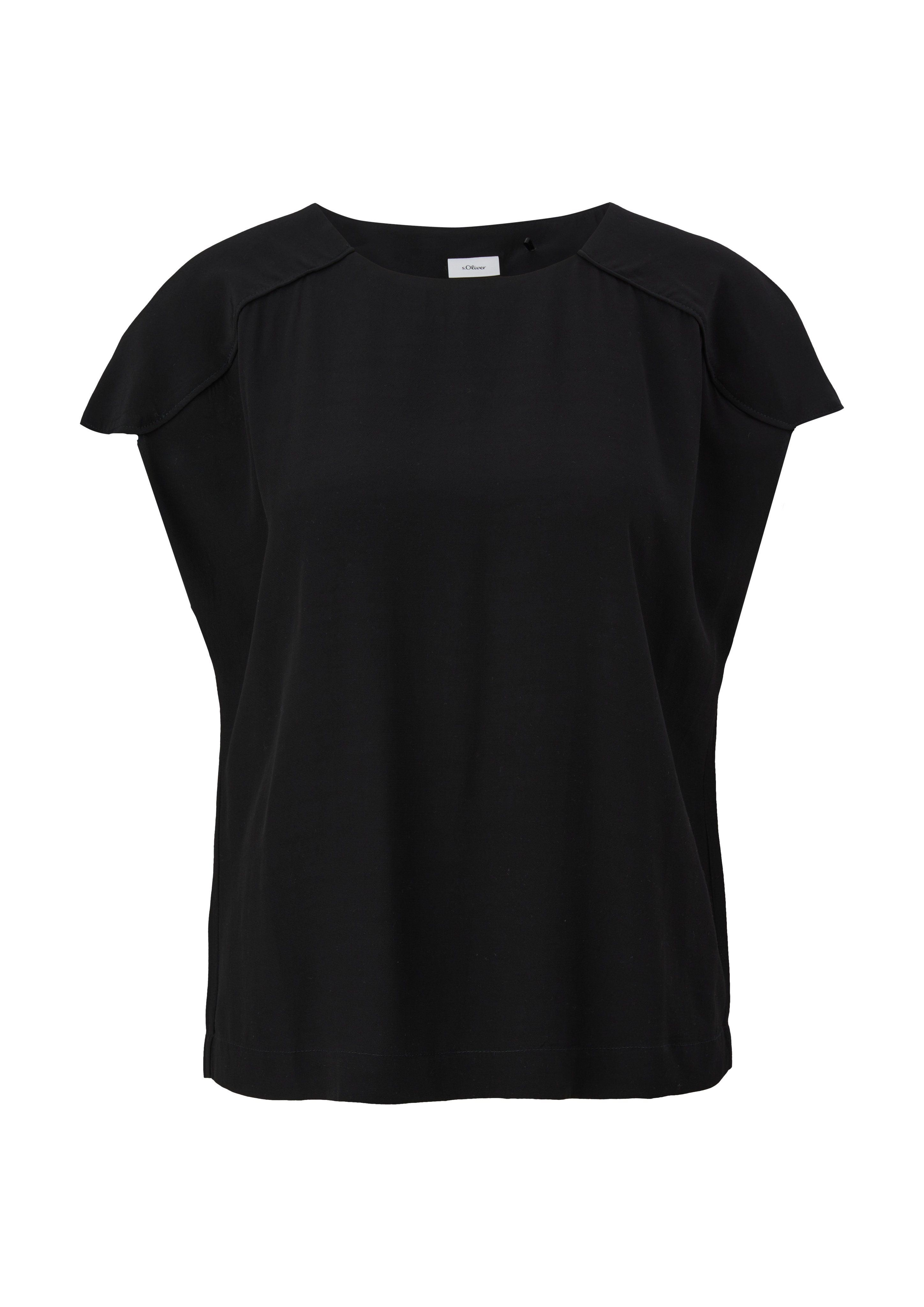 s.Oliver - Blusenshirt aus Viskose, Damen, schwarz