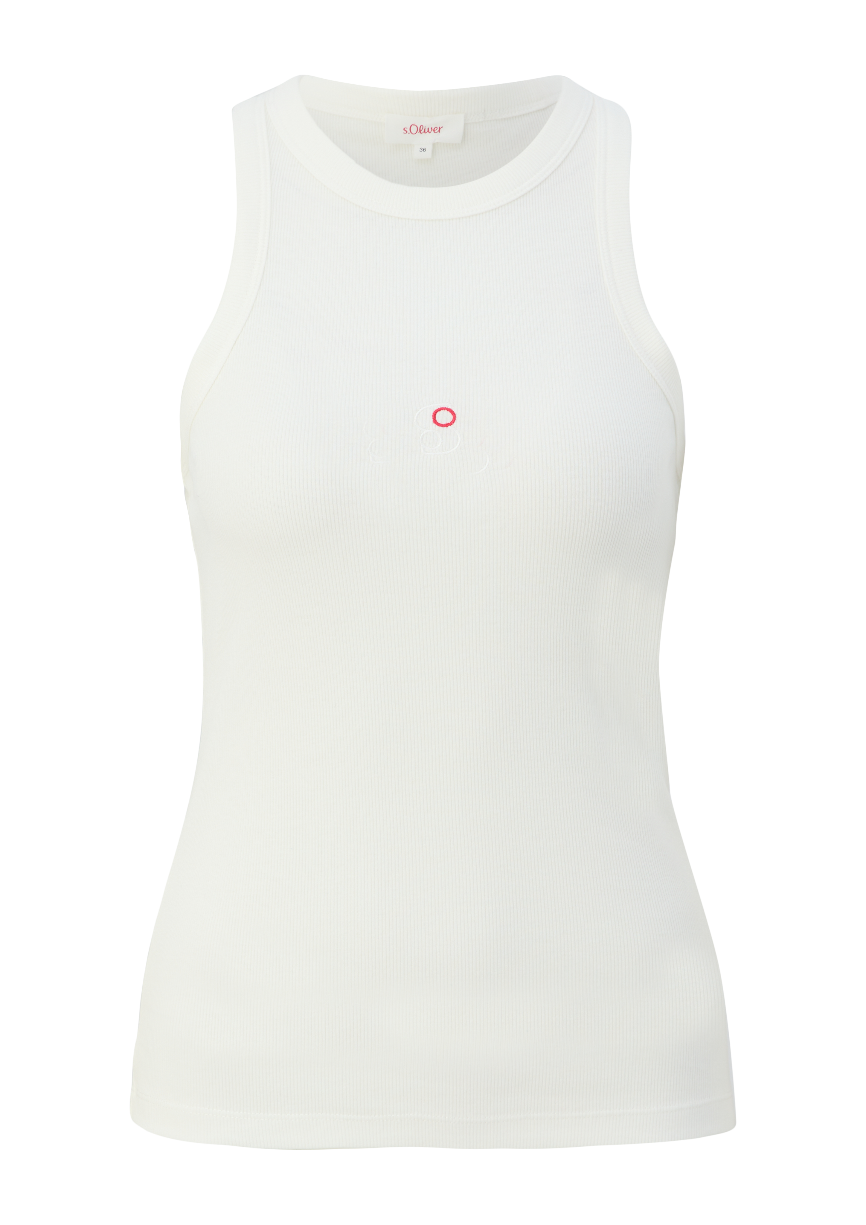 s.Oliver - Top mit Rippstruktur, Damen, creme