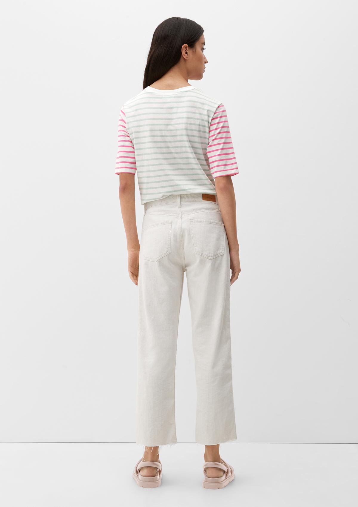 s.Oliver Striped top with colour blocking