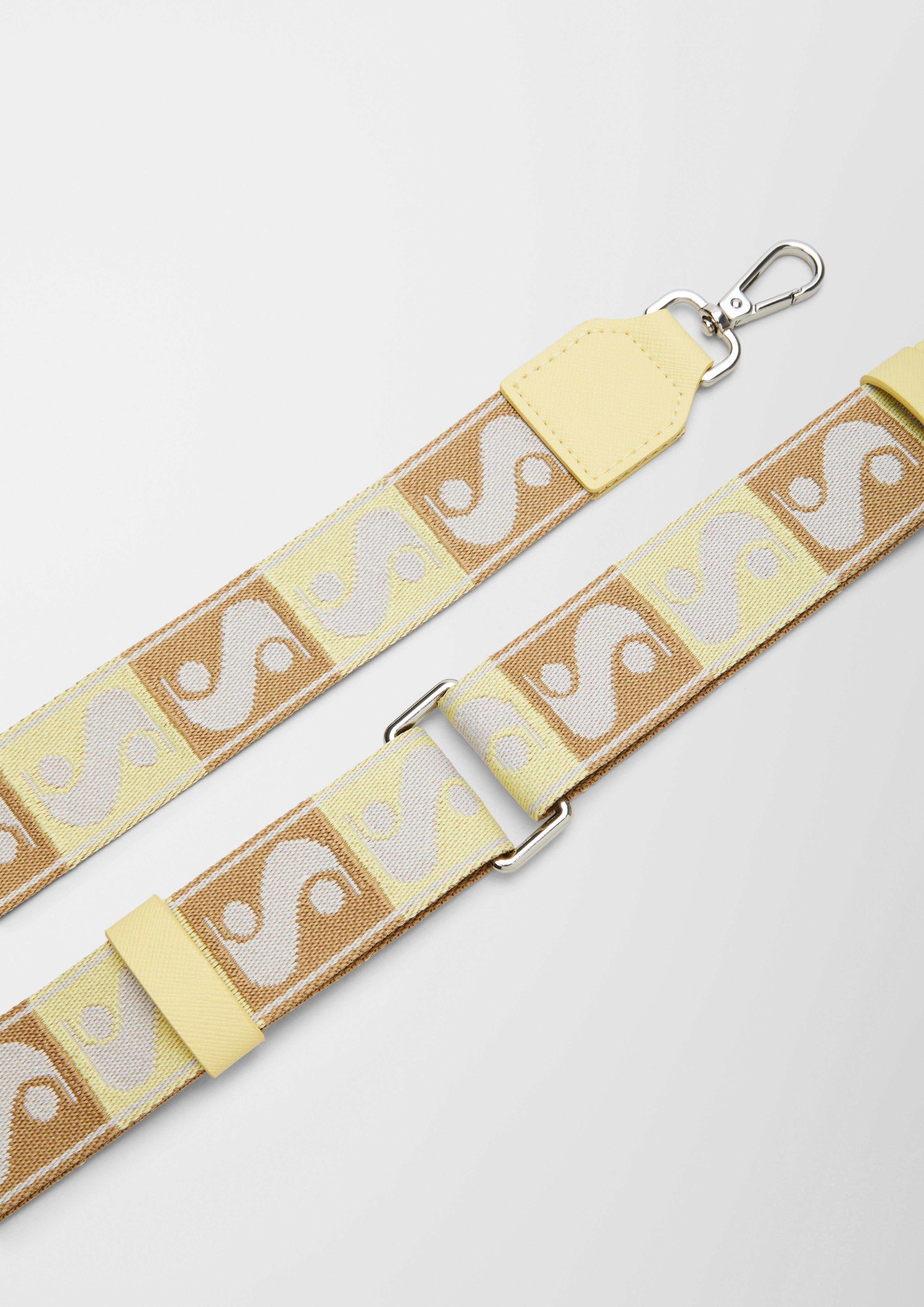 Bag strap with allover pattern yellow s.Oliver