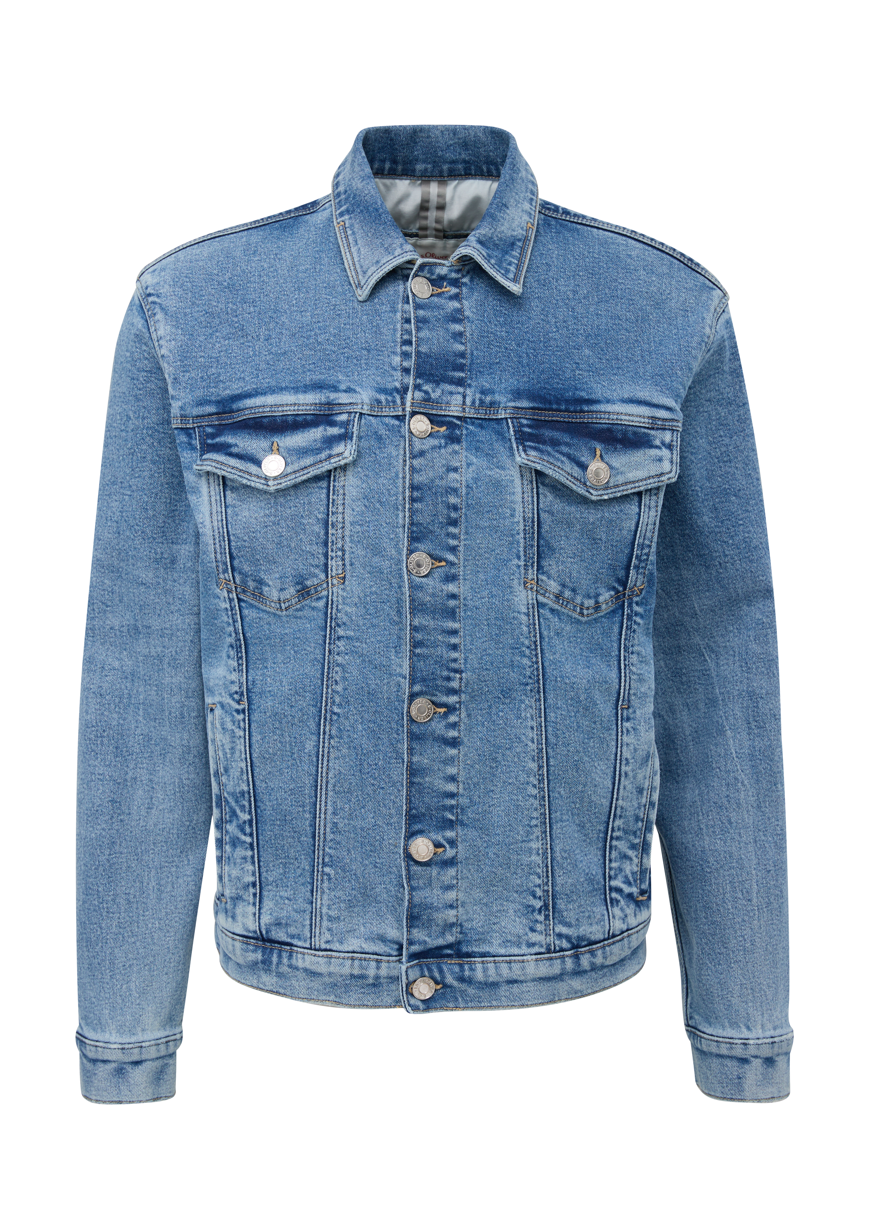 s.Oliver - Jeansjacke mit Brusttaschen, Herren, blau