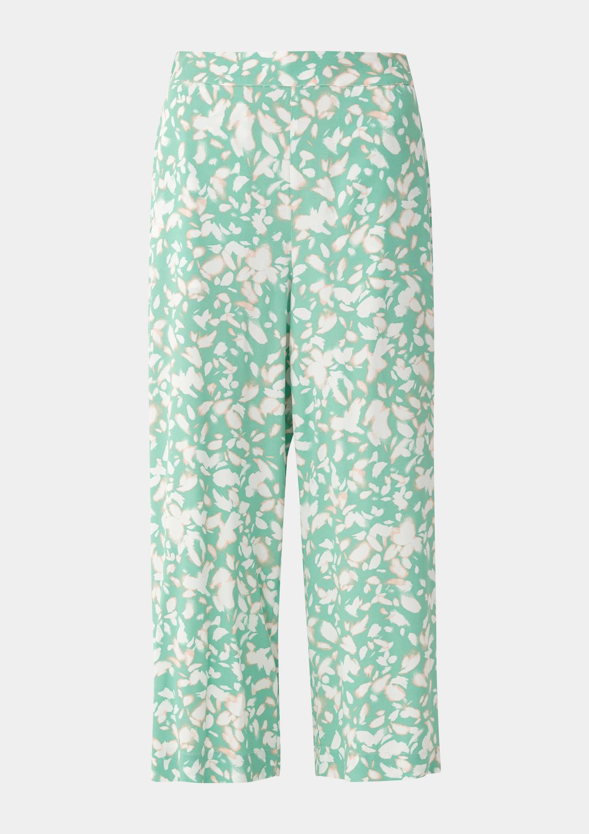 s.Oliver Regular fit: Cloth trousers with an all-over print