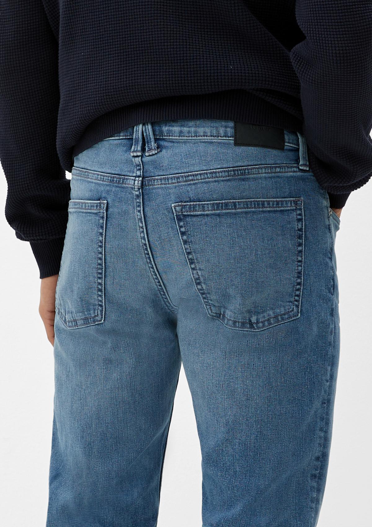 Nelio Jeans / Slim Fit / Mid Rise / Slim Leg / Garment Wash - dark blue