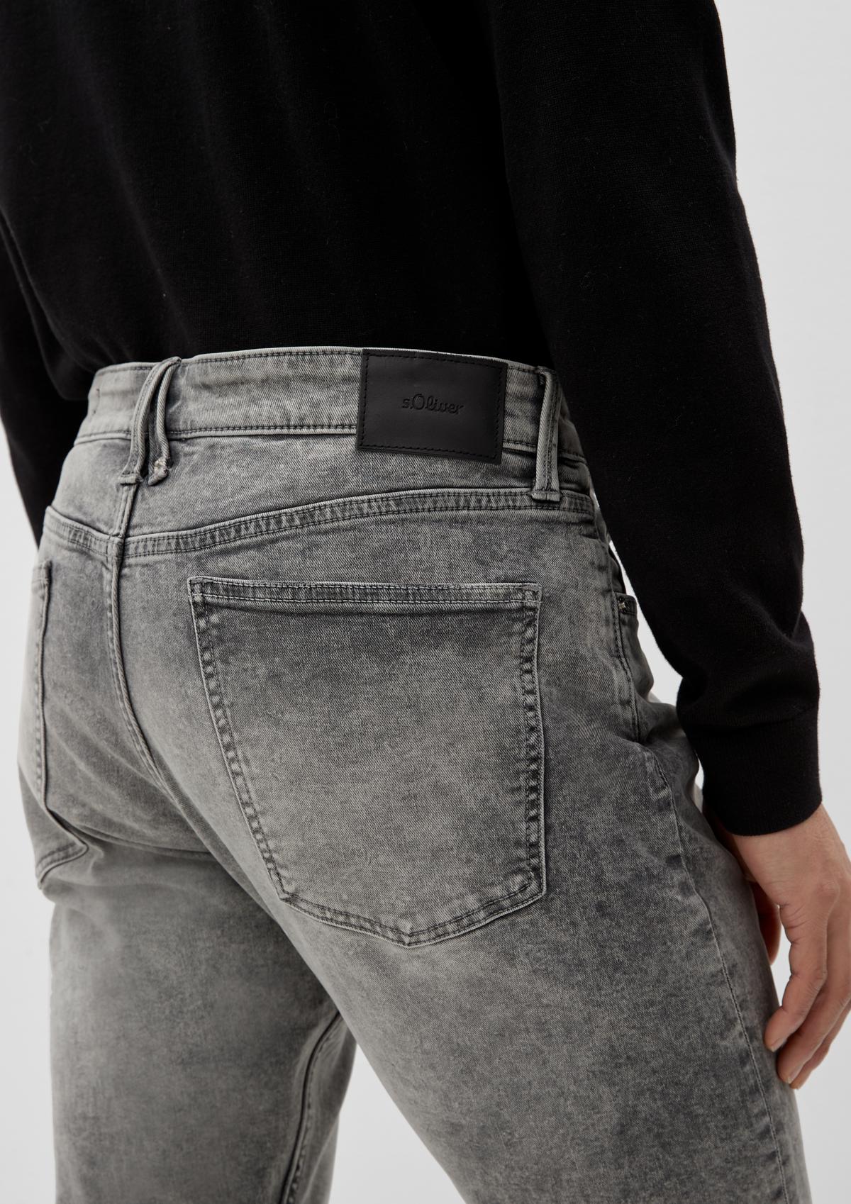 Slim fit: jeans in a 5-pocket style - stone