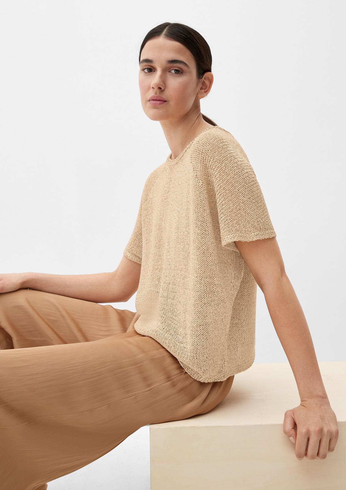 Sleeveless knit jumper - sandstone