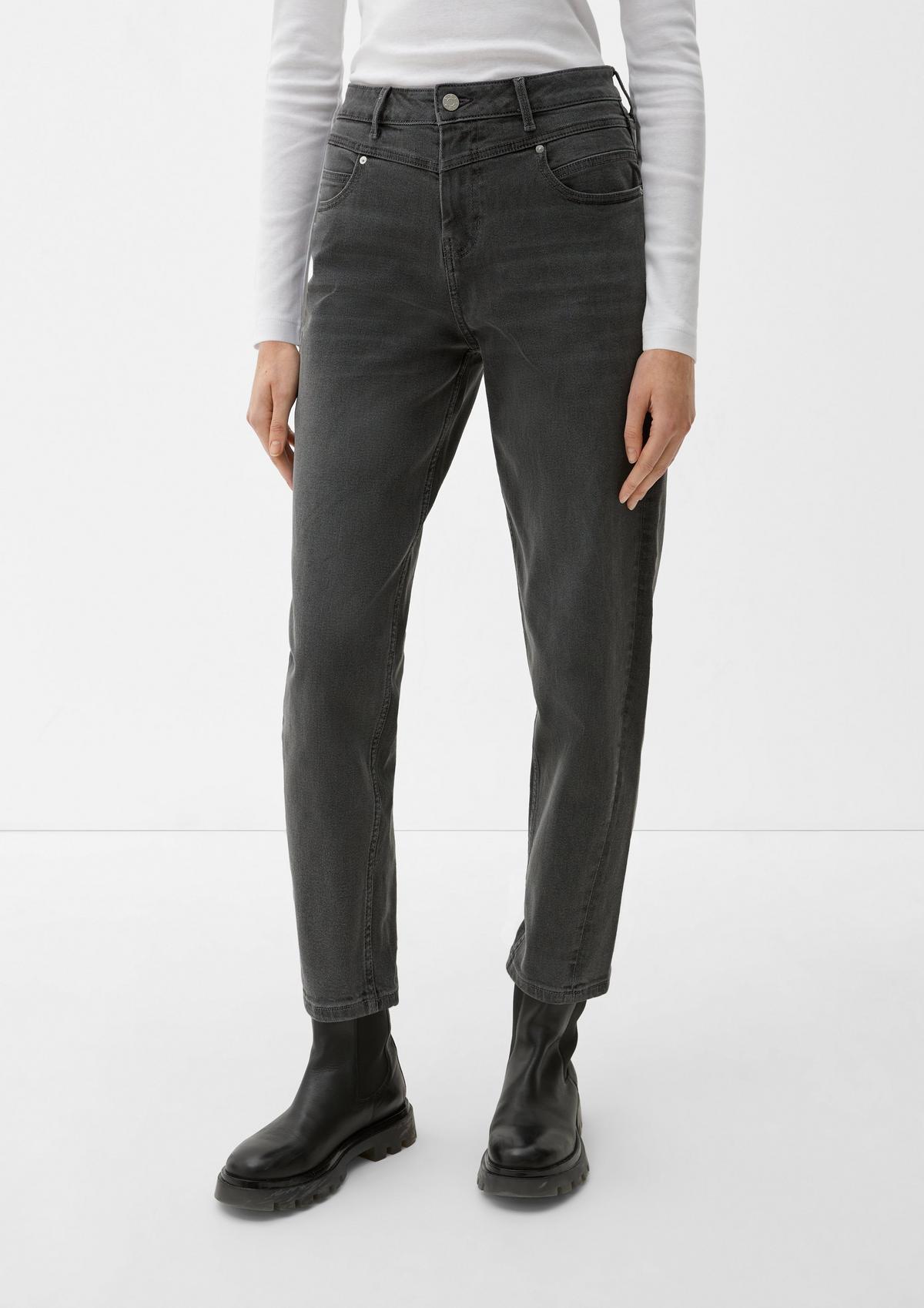 s.Oliver Ankle-Jeans Mom / Relaxed Fit / High Rise / Tapered Leg