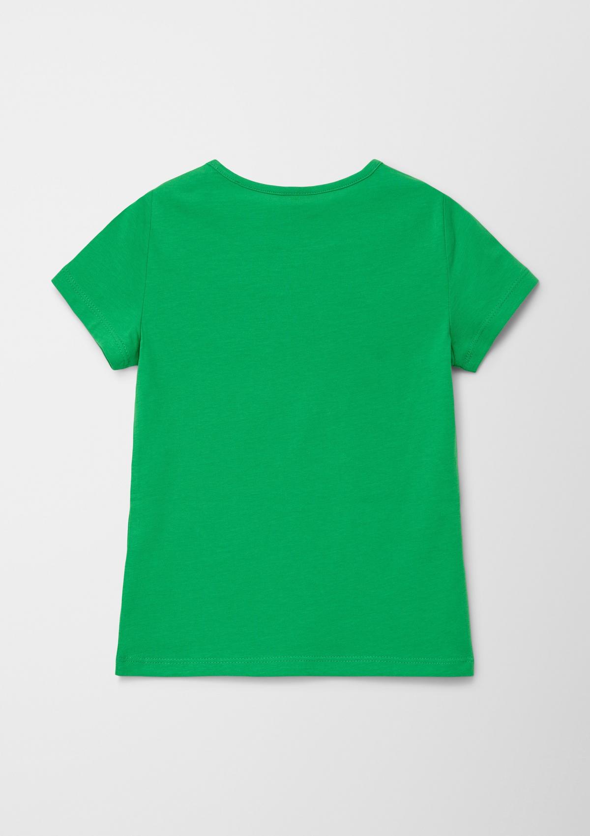 s.Oliver T-shirt à imprimé scintillant