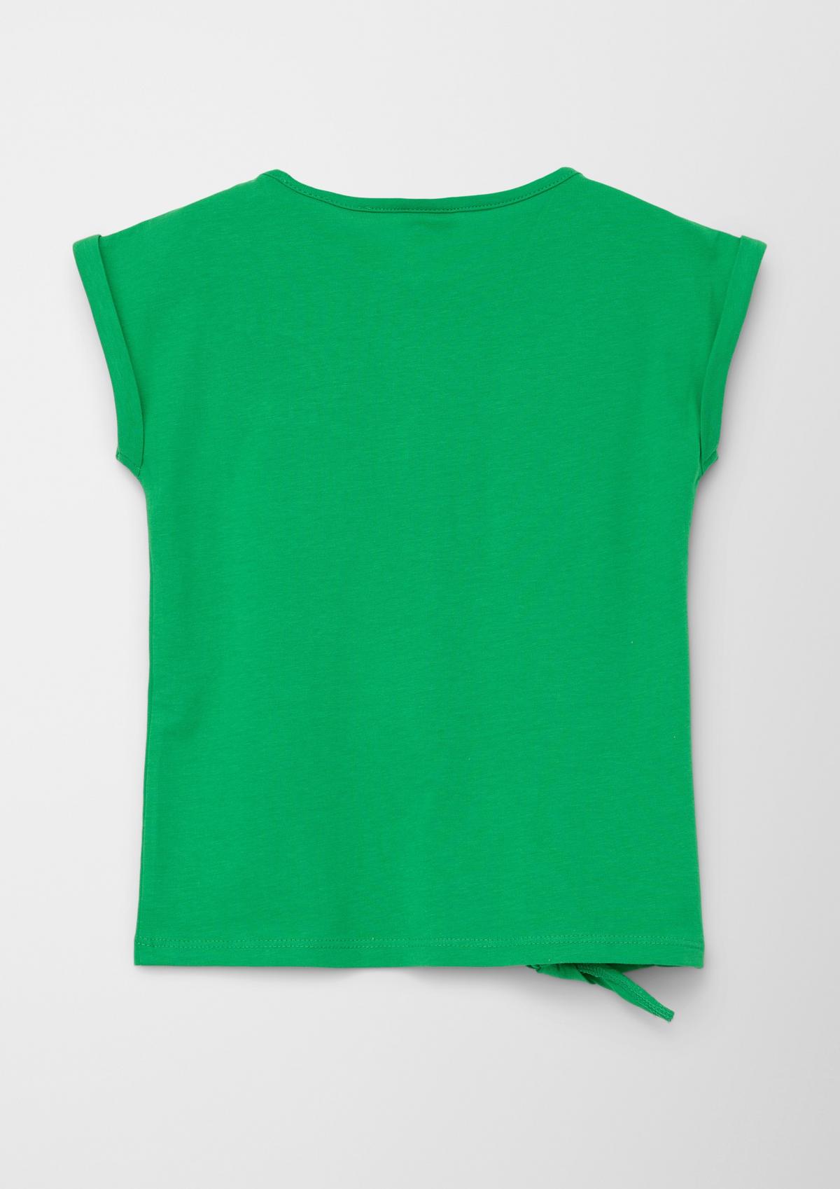 s.Oliver T-shirt met knoopdetail