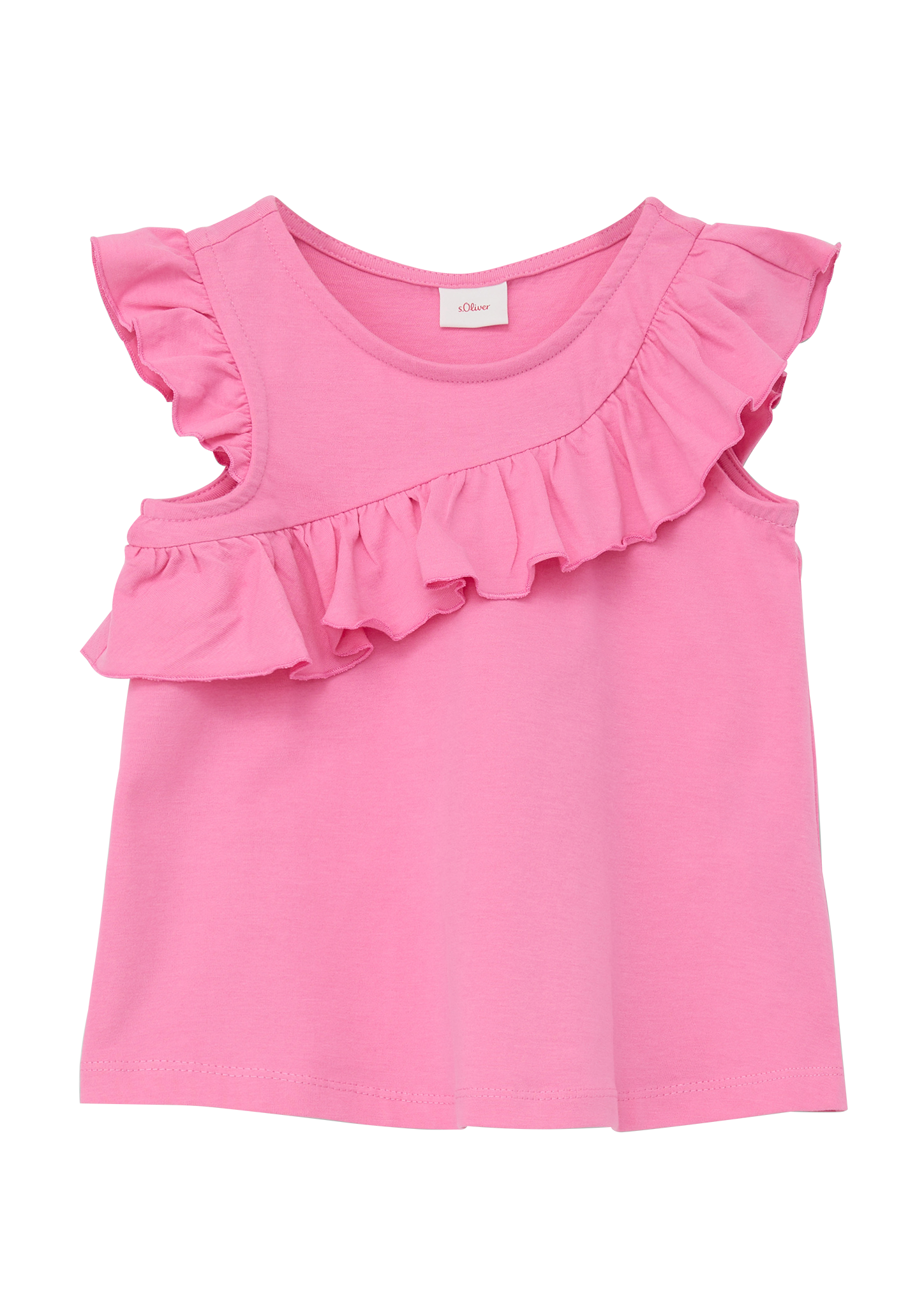 s.Oliver - T-Shirt mit Volants, Kinder, Rosa