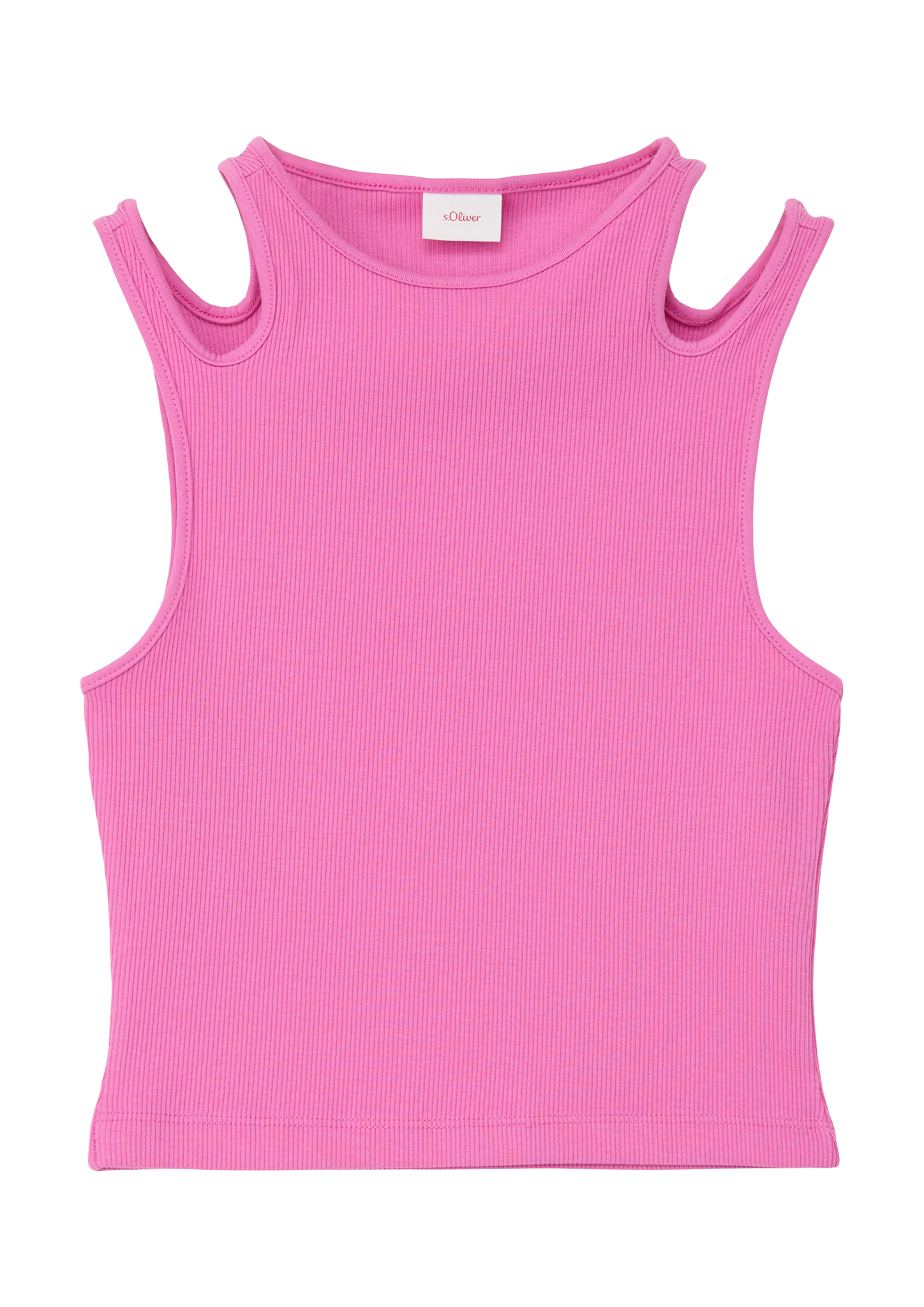 s.Oliver - Tanktop mit Rippstruktur, Mädchen, Rosa