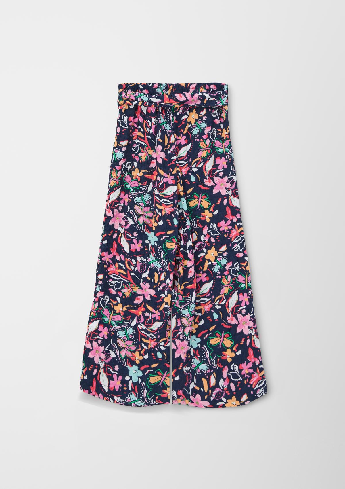 s.Oliver Culottes with a tie-around belt