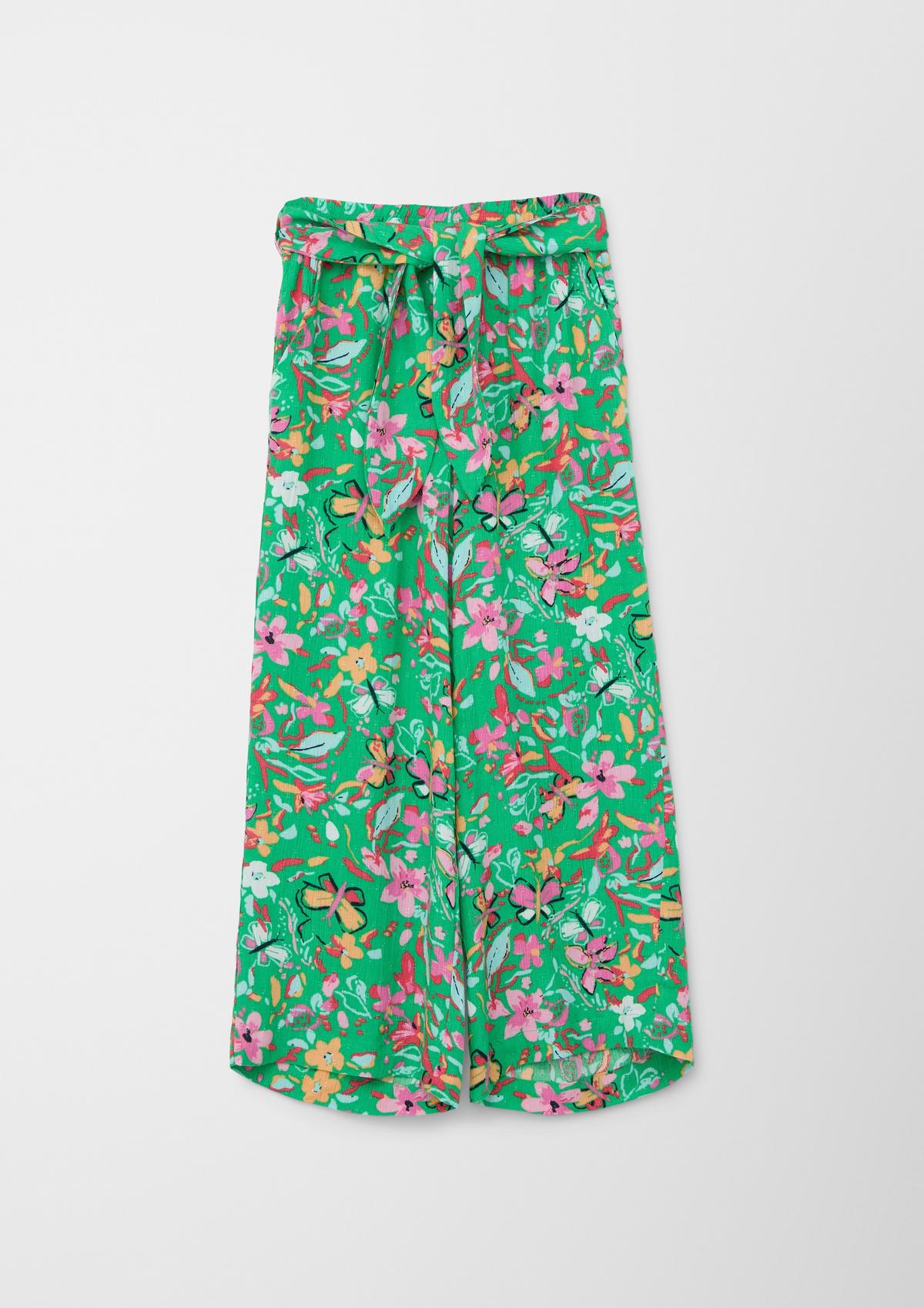 s.Oliver Culottes with a tie-around belt
