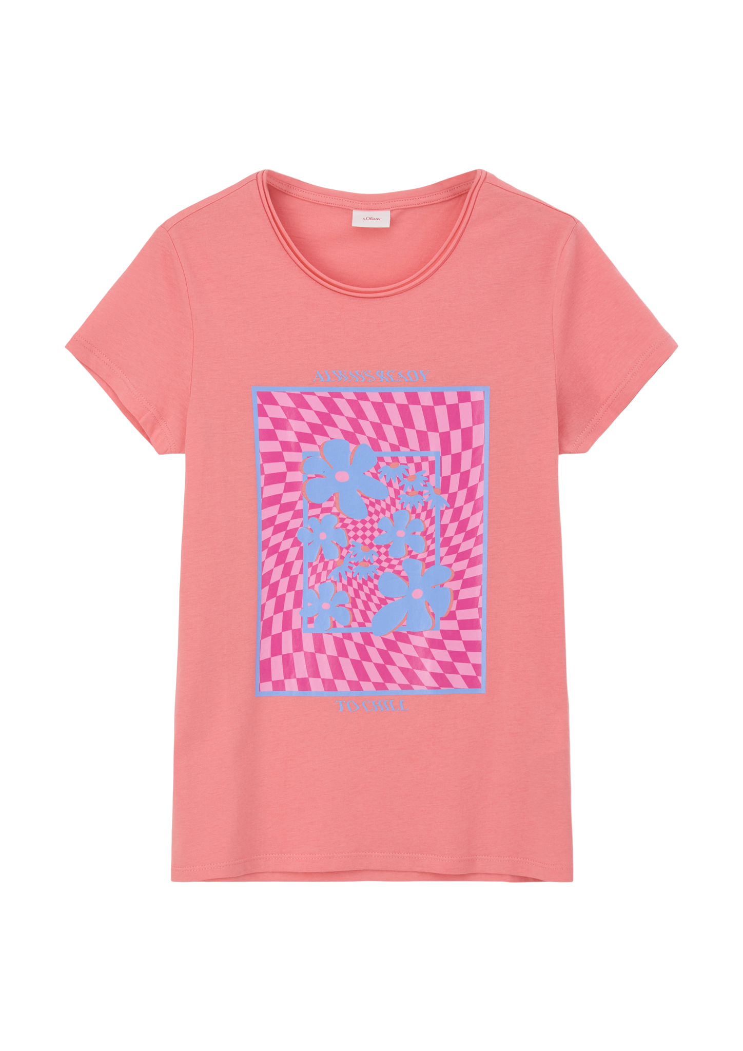 s.Oliver - T-Shirt mit Frontprint, Mädchen, Rosa