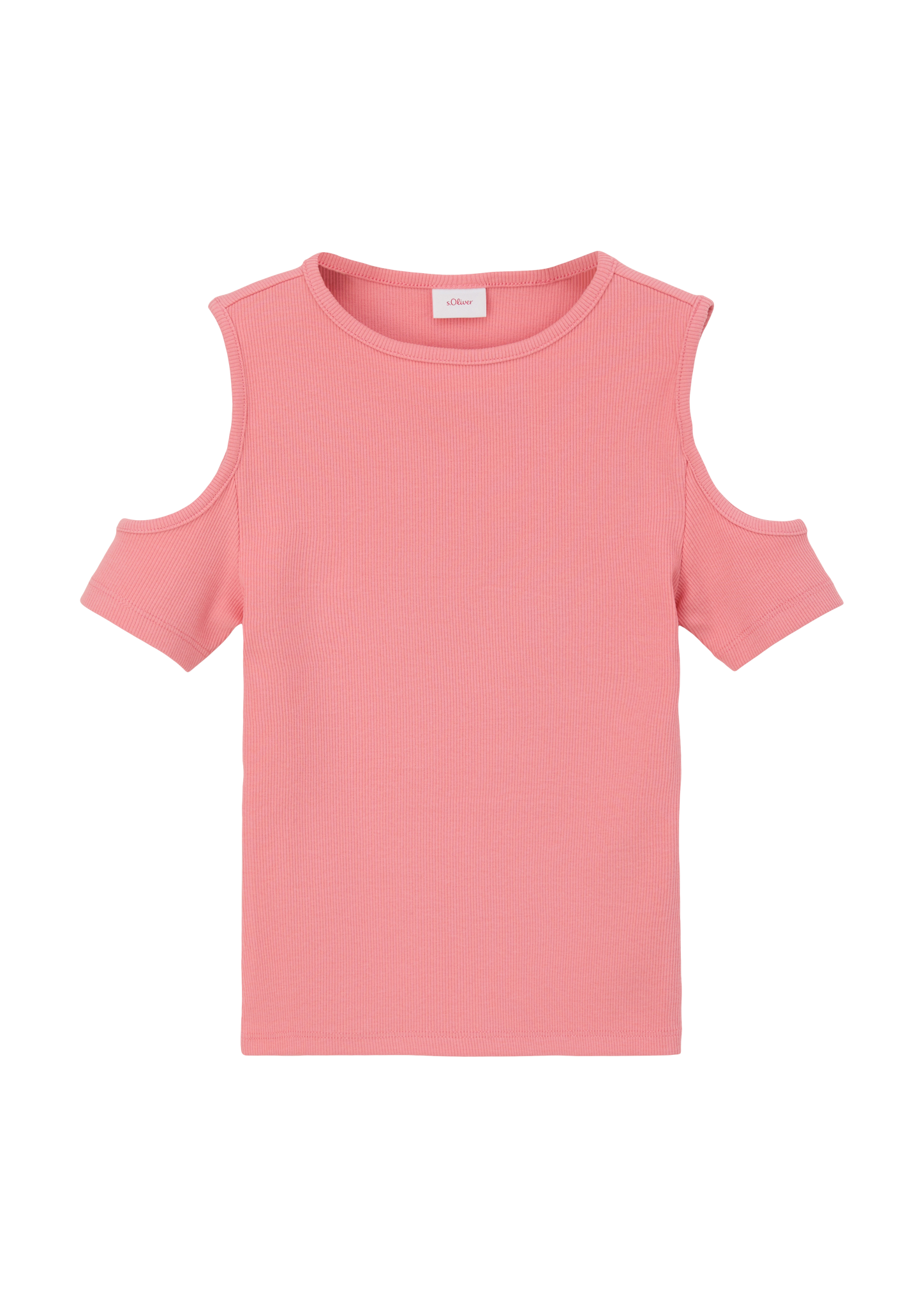 s.Oliver - T-Shirt mit Cold Shoulder, Mädchen, Rosa