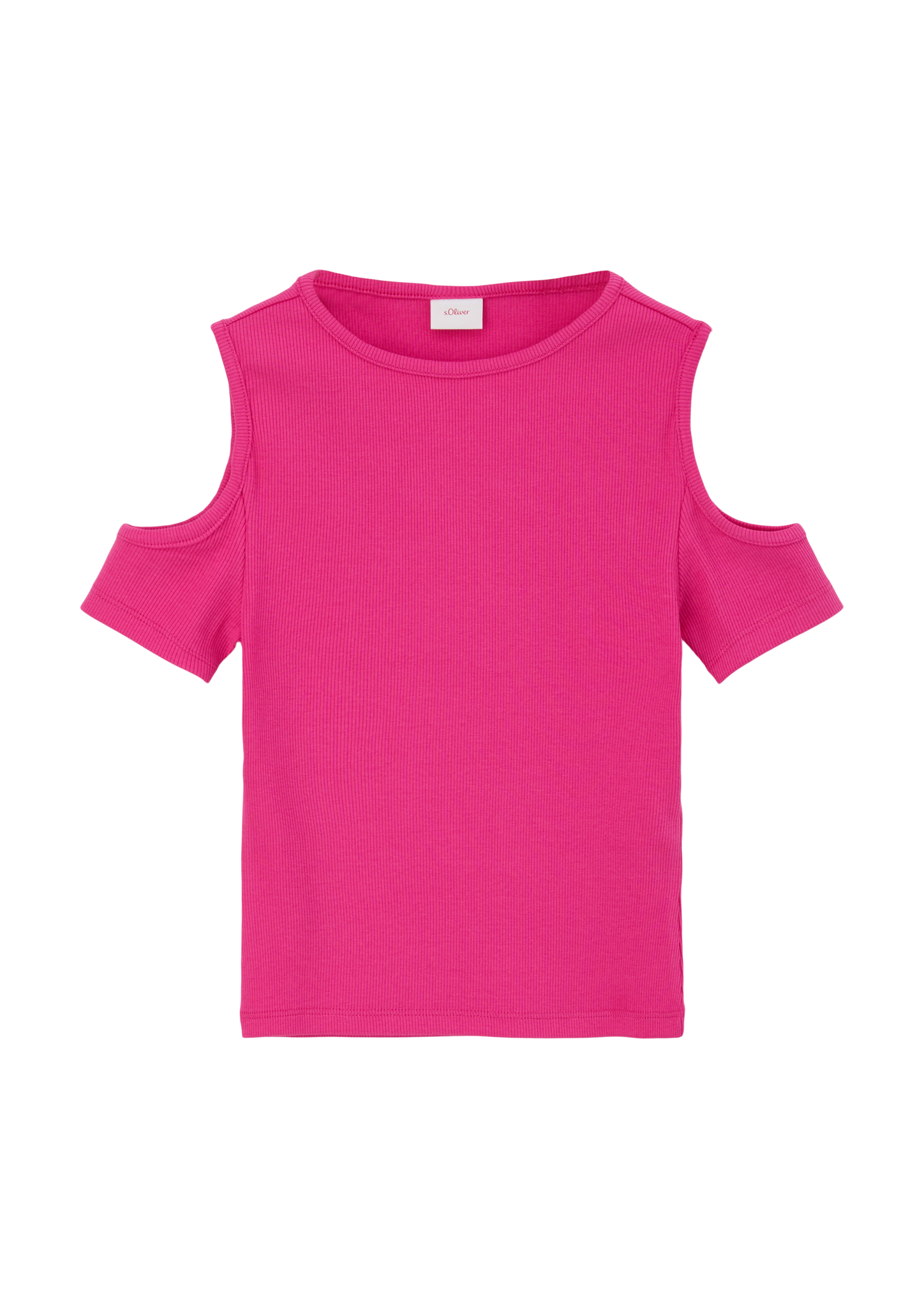 s.Oliver - T-Shirt mit Cold Shoulder, Mädchen, Rosa