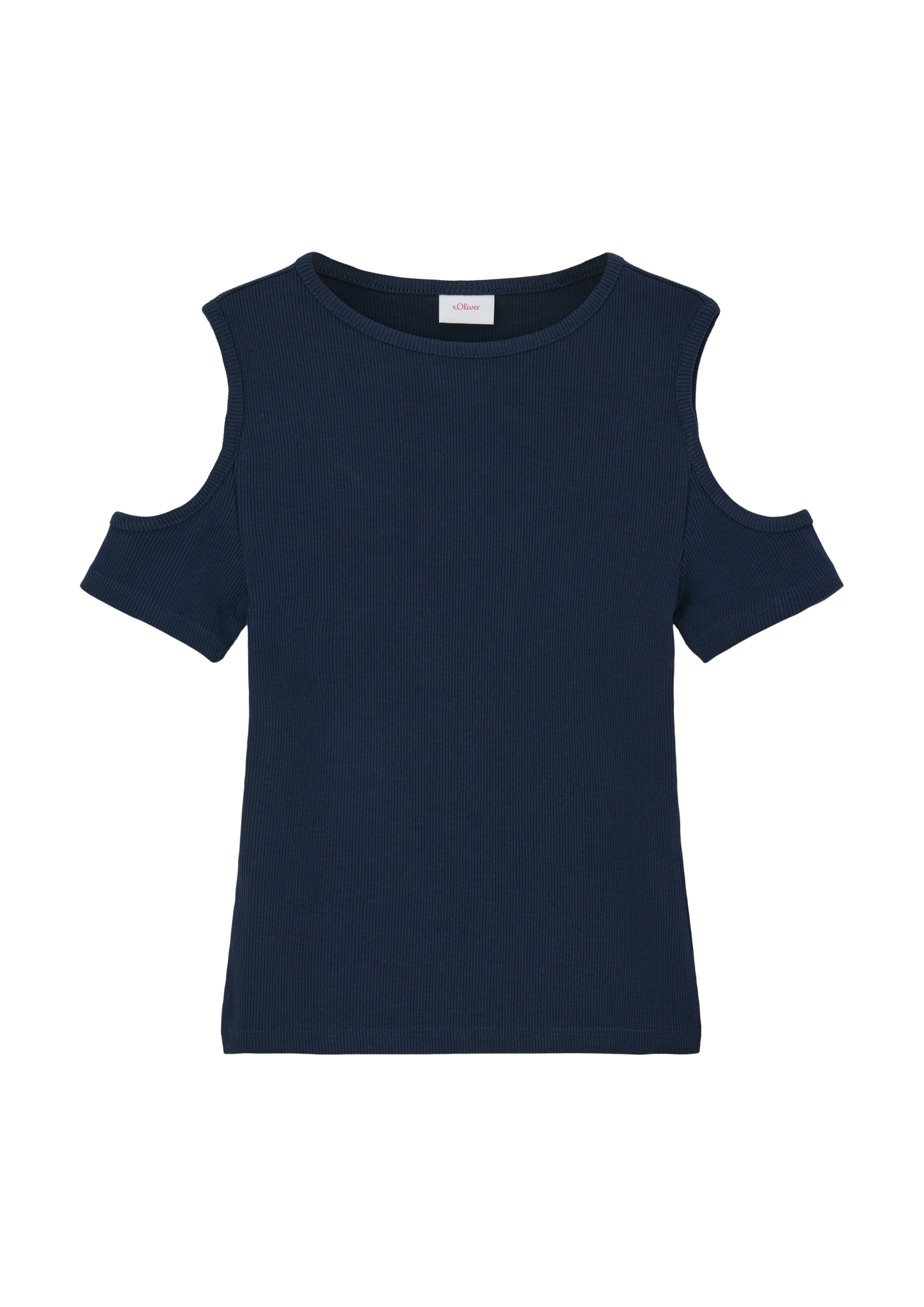 s.Oliver - T-Shirt mit Cold Shoulder, Mädchen, blau