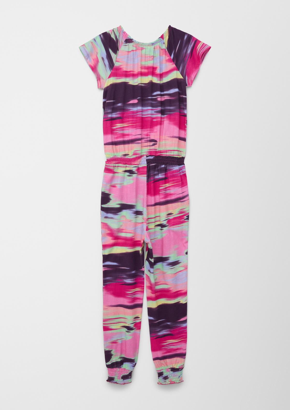 s.Oliver Jumpsuit with an abstract print