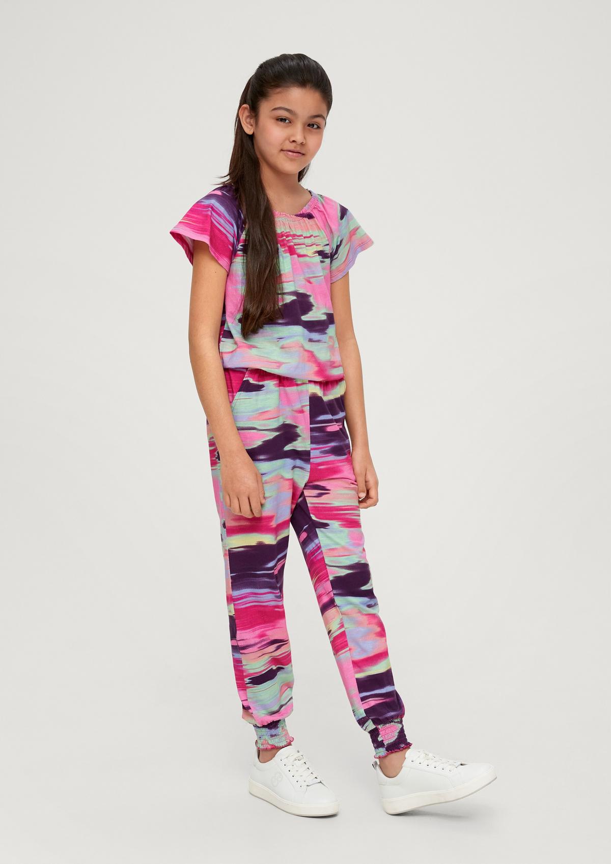 s.Oliver Jumpsuit with an abstract print