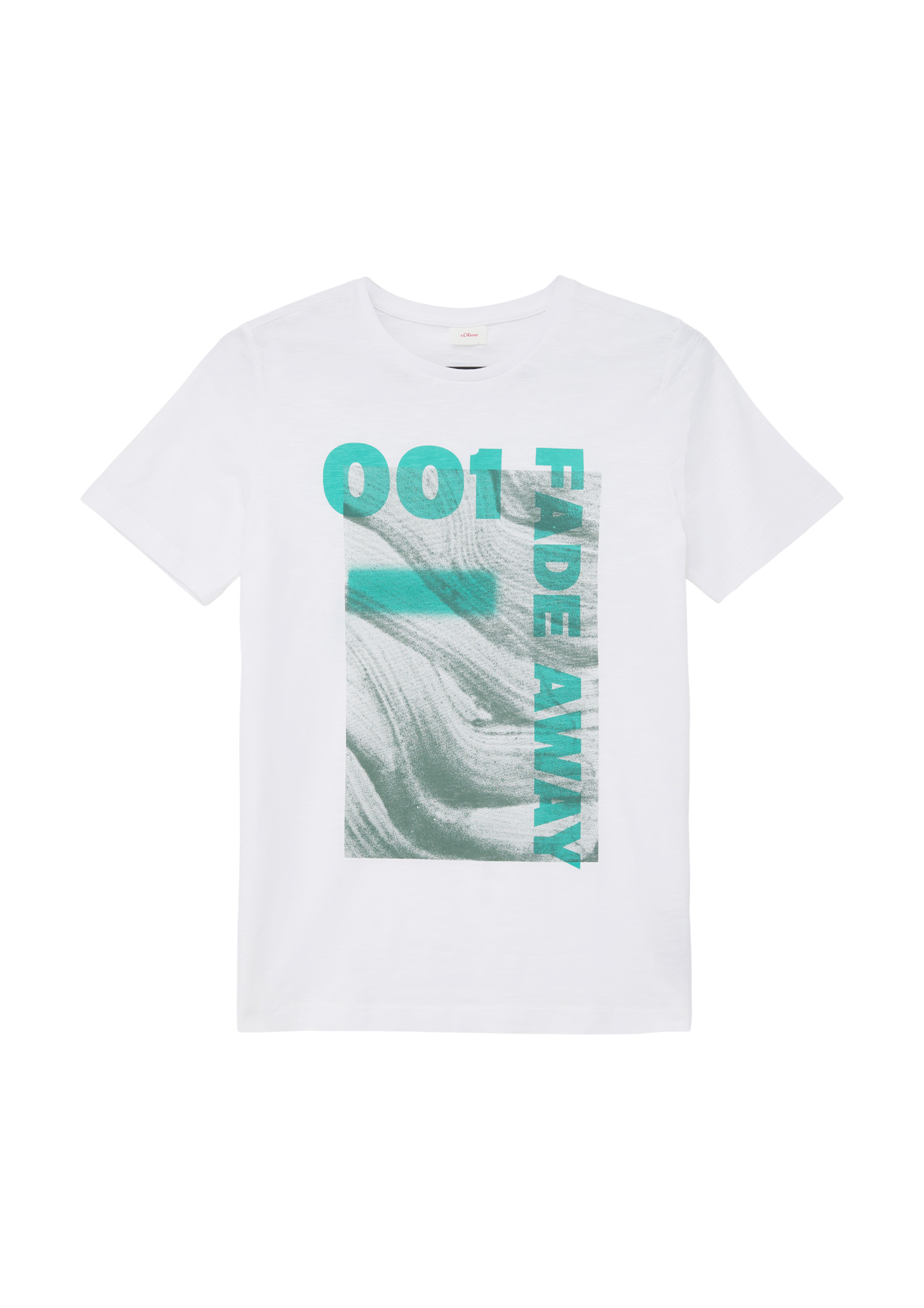 s.Oliver - T-Shirt mit Flammgarnstruktur, Jungen, weiß