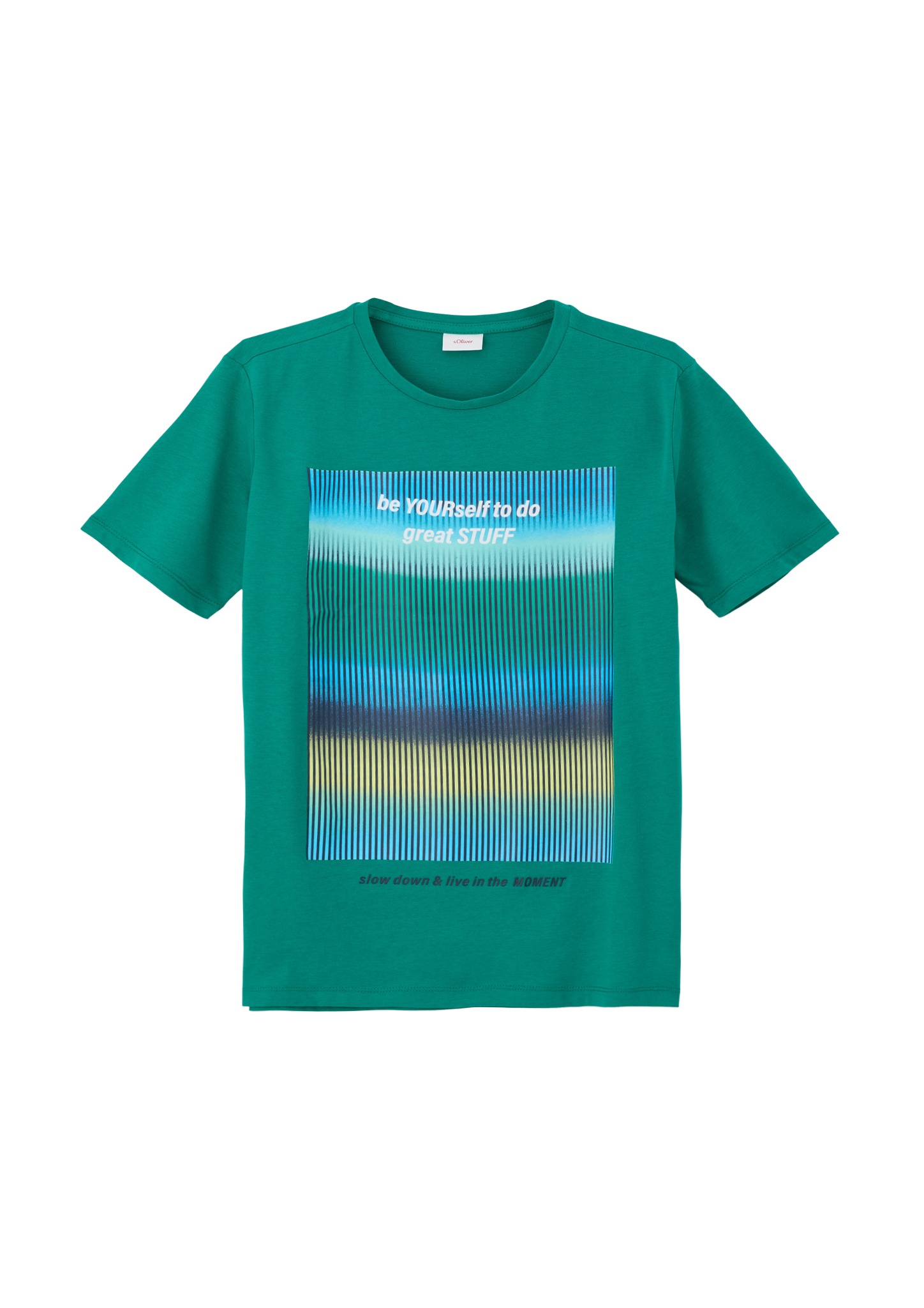 s.Oliver - T-Shirt mit Print, Jungen, grün