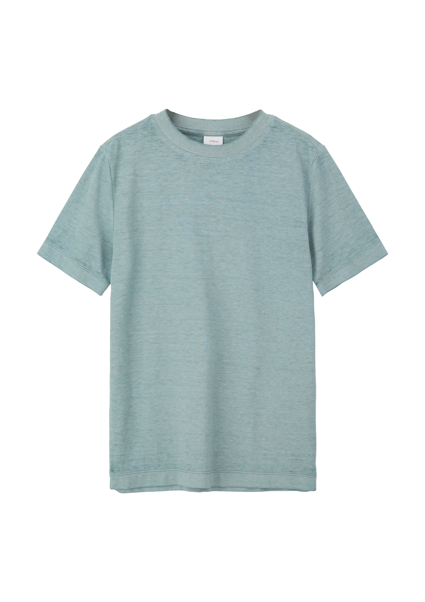 s.Oliver - T-Shirt mit Ausbrennermuster, Jungen, Blau