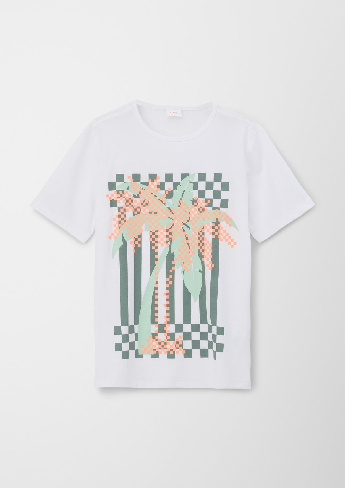 T-shirt made of pure cotton - papaya