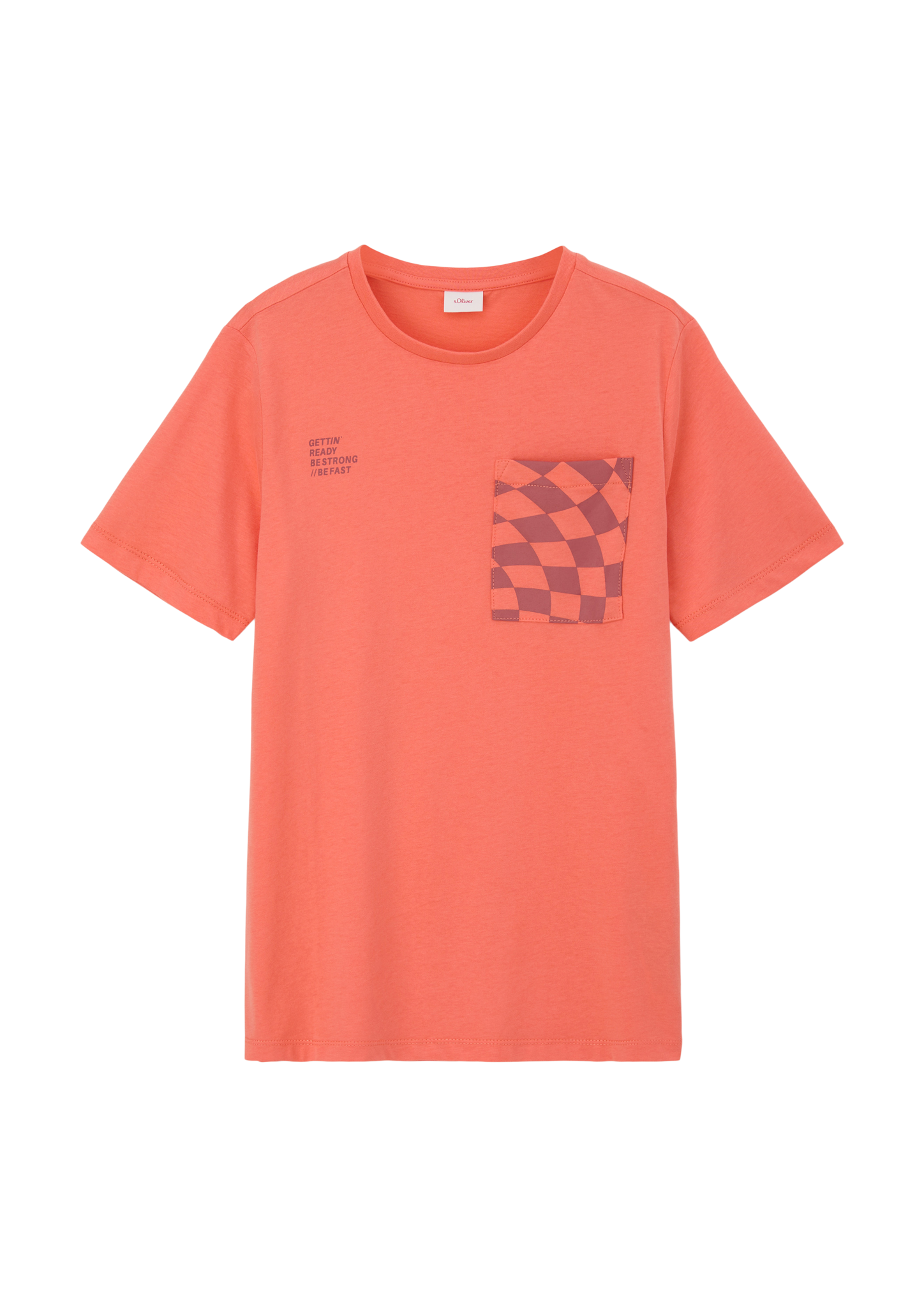 s.Oliver - T-Shirt mit Brusttasche, Jungen, Orange