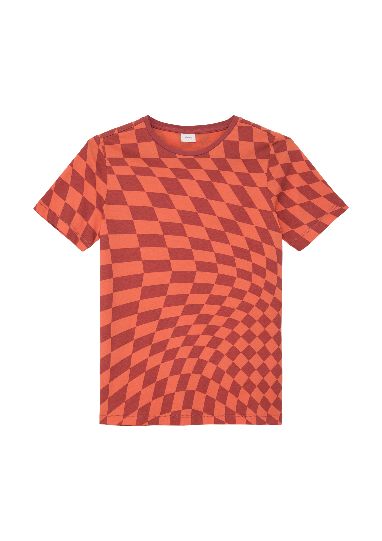 s.Oliver - Jerseyshirt mit Allover-Print, Jungen, Orange