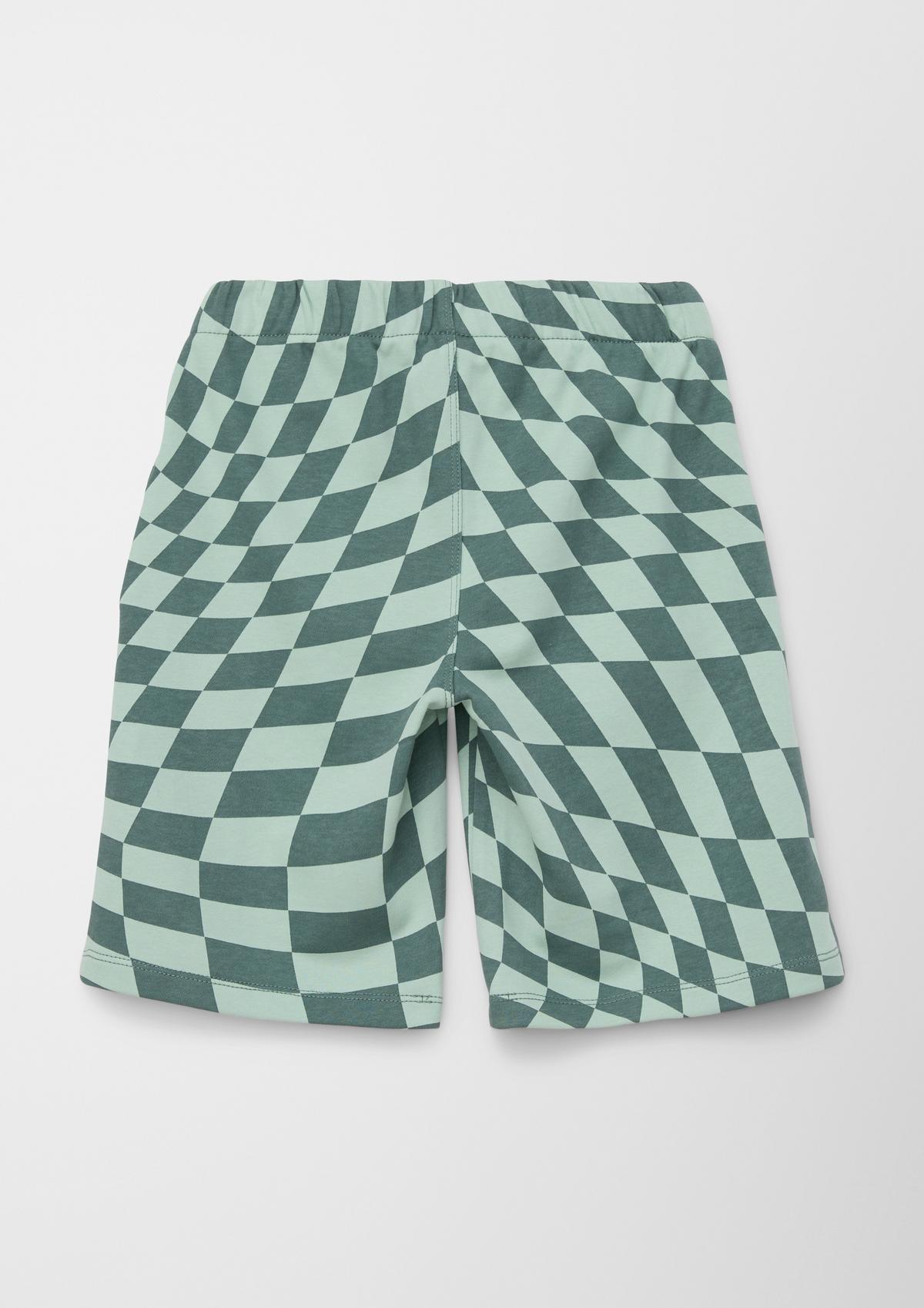 s.Oliver Shorts with a check print