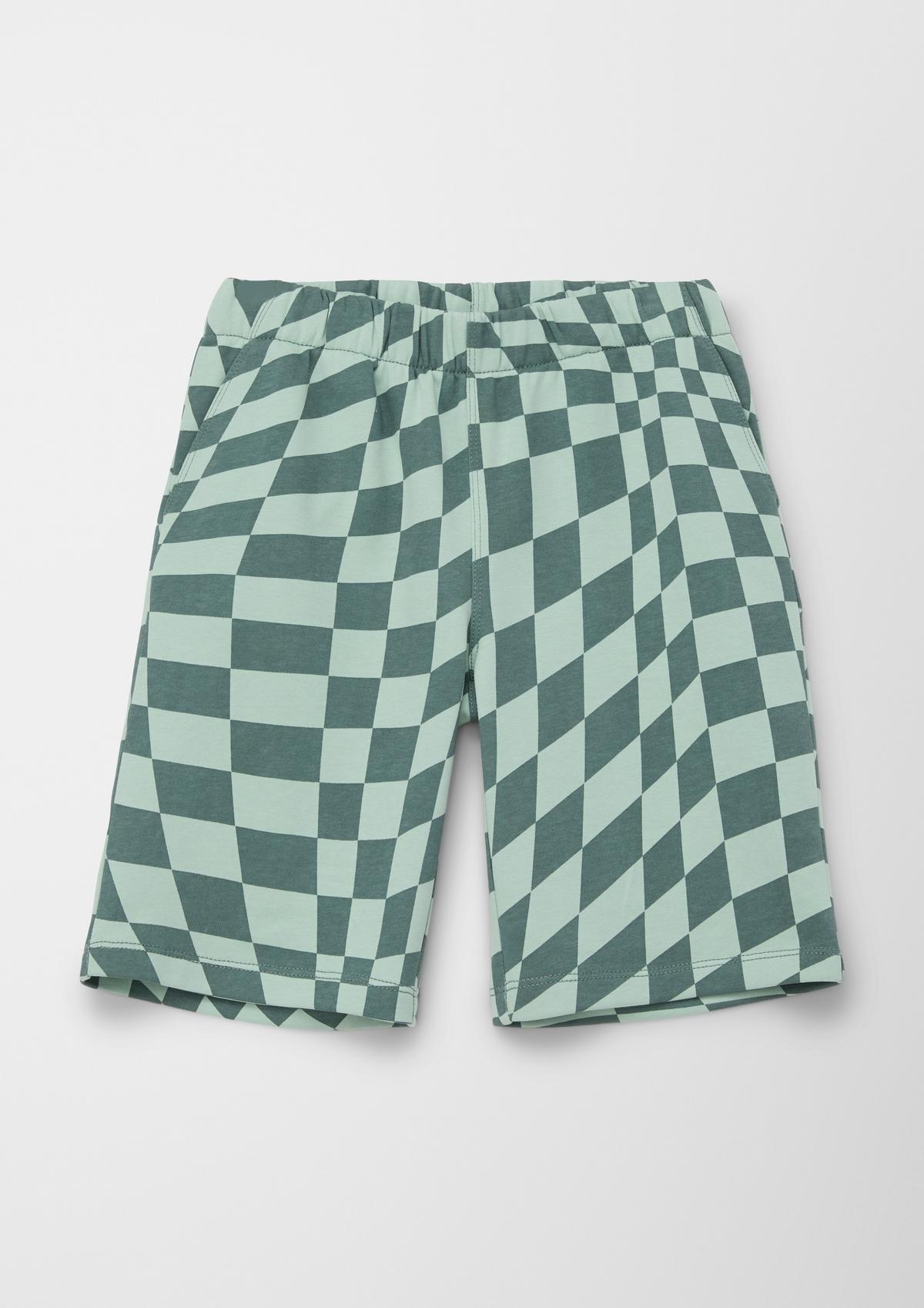 s.Oliver Shorts with a check print