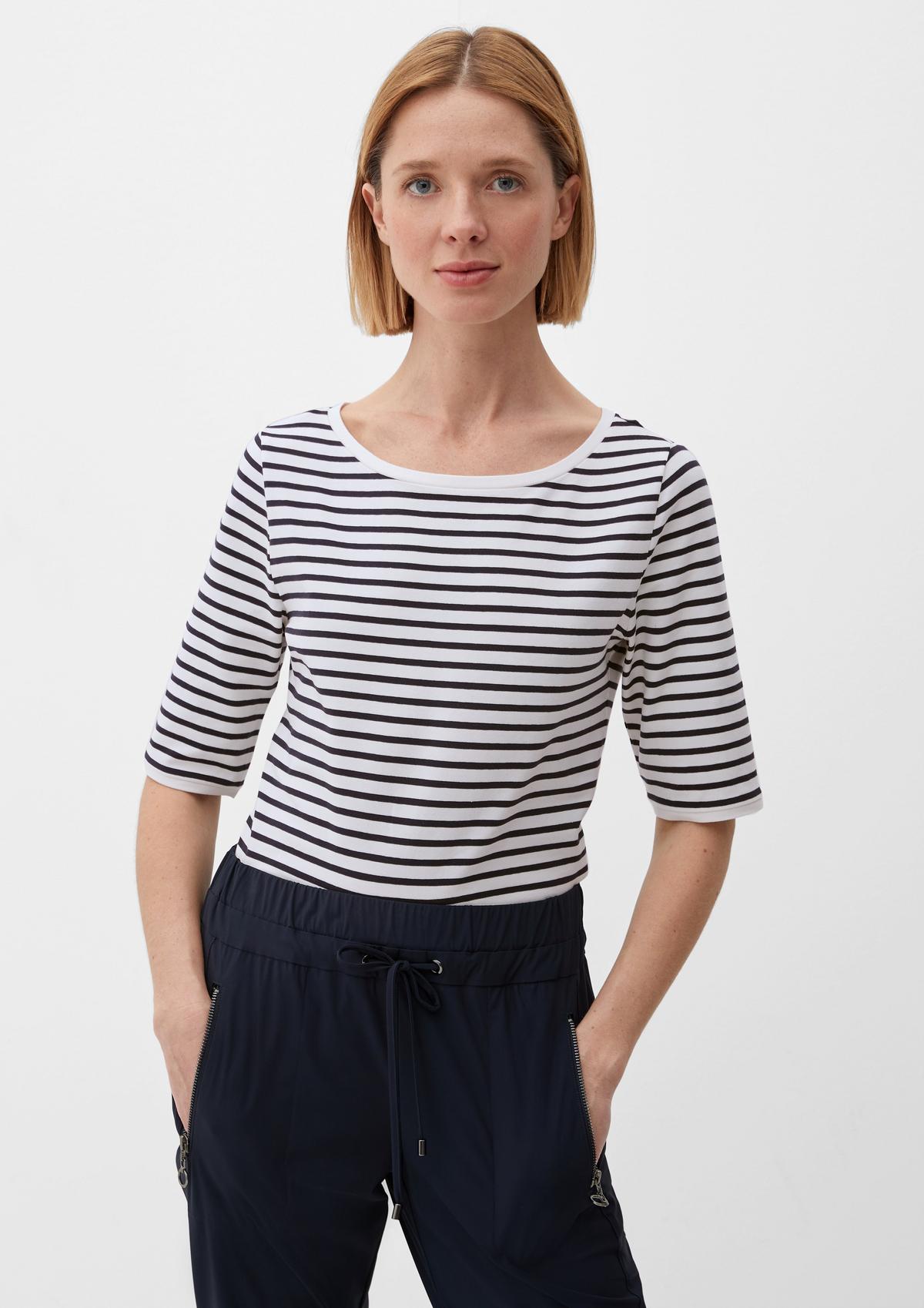 s.Oliver Jersey T-shirt with a stripe pattern
