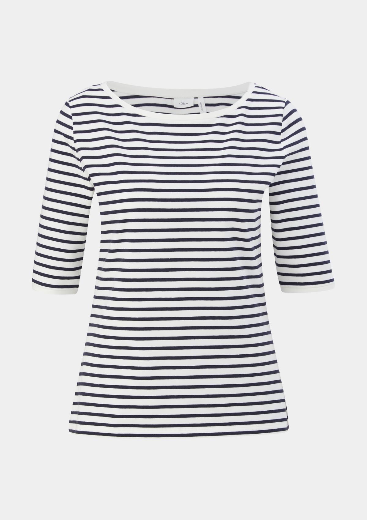 s.Oliver Jersey T-shirt with a stripe pattern