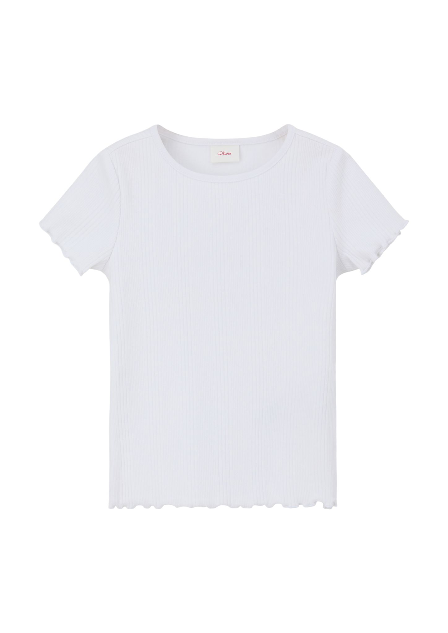 s.Oliver - T-Shirt mit Ziernähten, Kinder, weiß