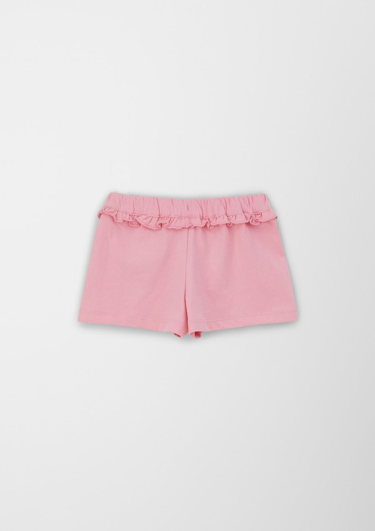 s.Oliver Cotton shorts with frill details