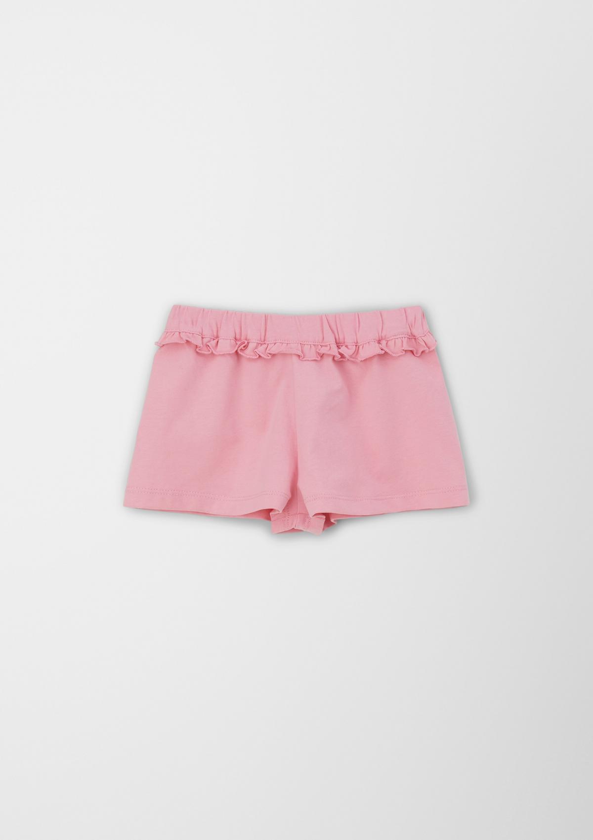 s.Oliver Cotton shorts with frill details