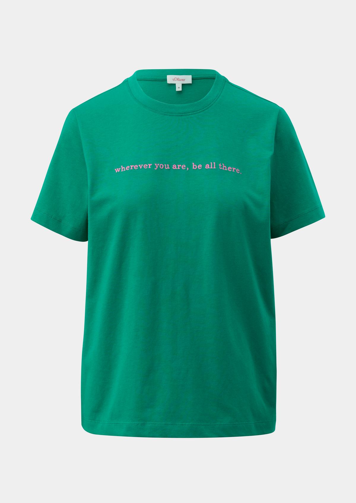s.Oliver T-shirt met borduursel