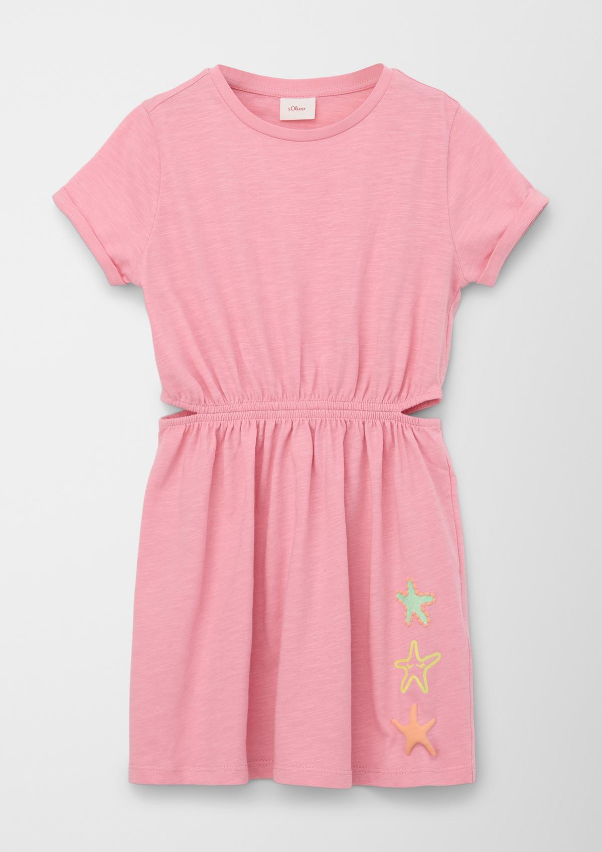 pink - Glitzer-Gürtel Kleid mit