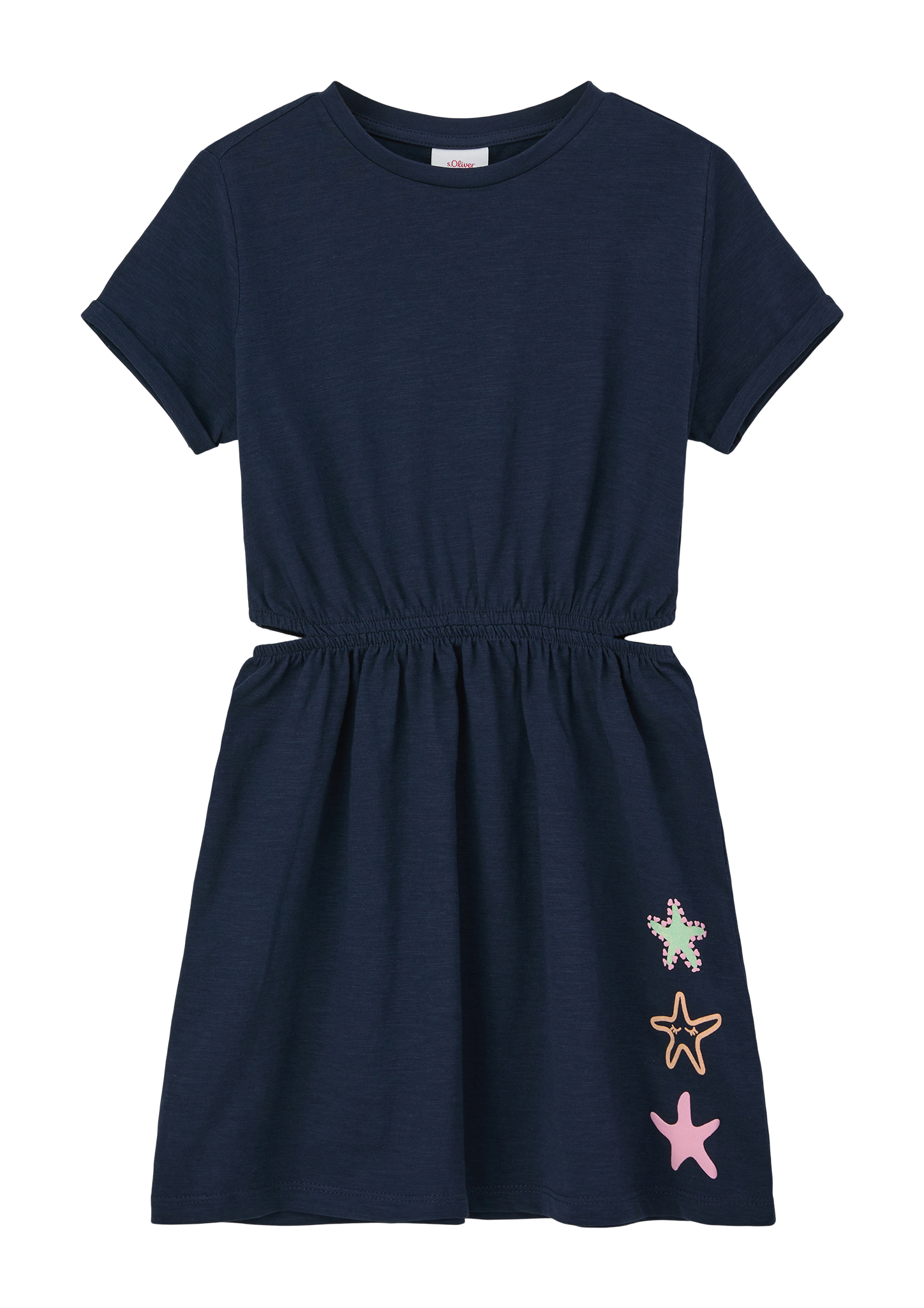 s.Oliver - Kleid mit Print-Detail, Kinder, blau