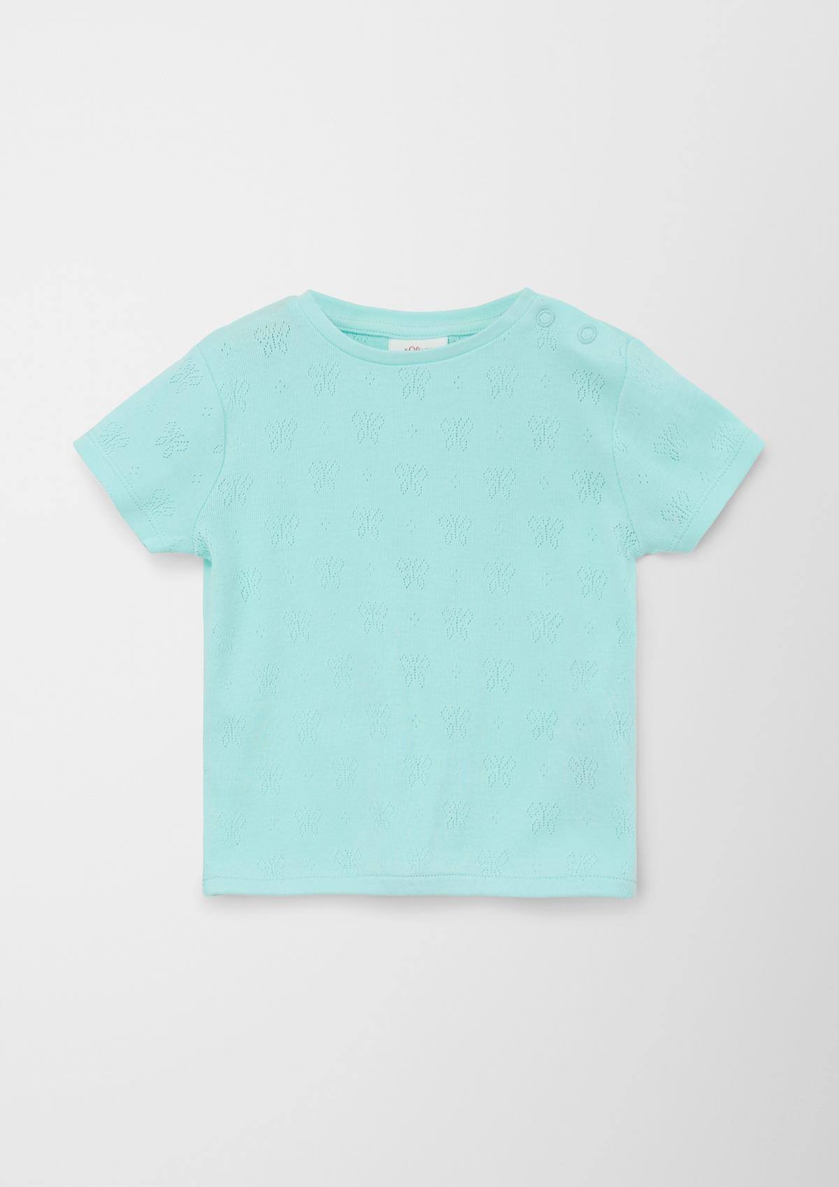 s.Oliver T-shirt with openwork pattern