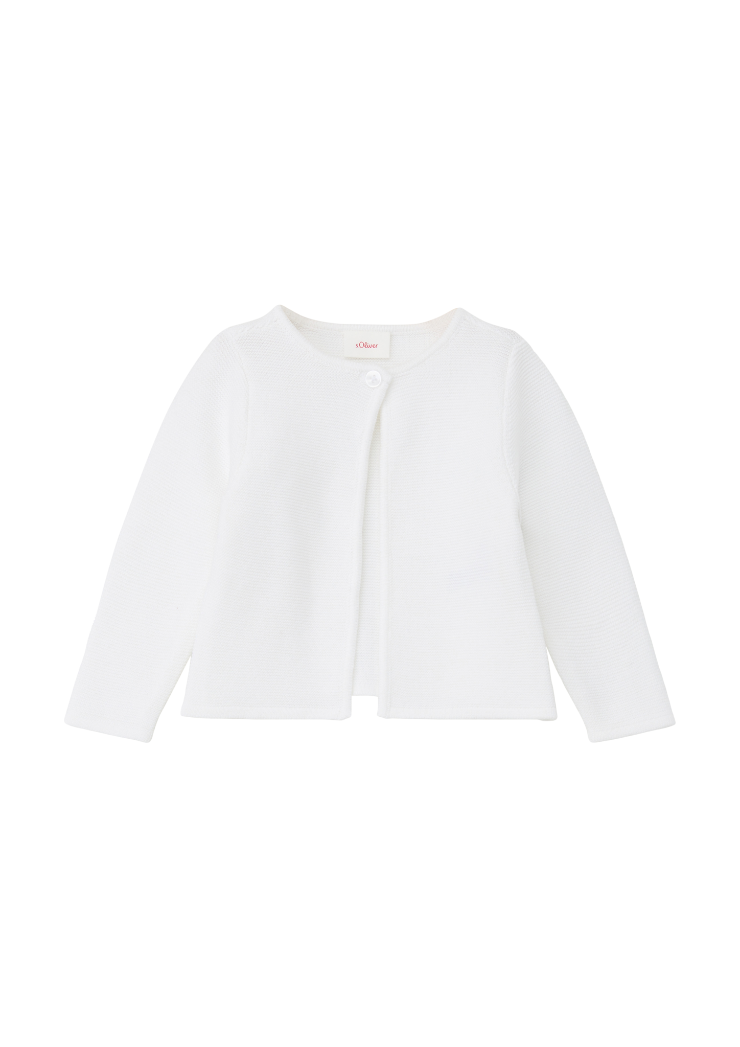s.Oliver - Strickjacke aus Baumwolle, Babys, weiß