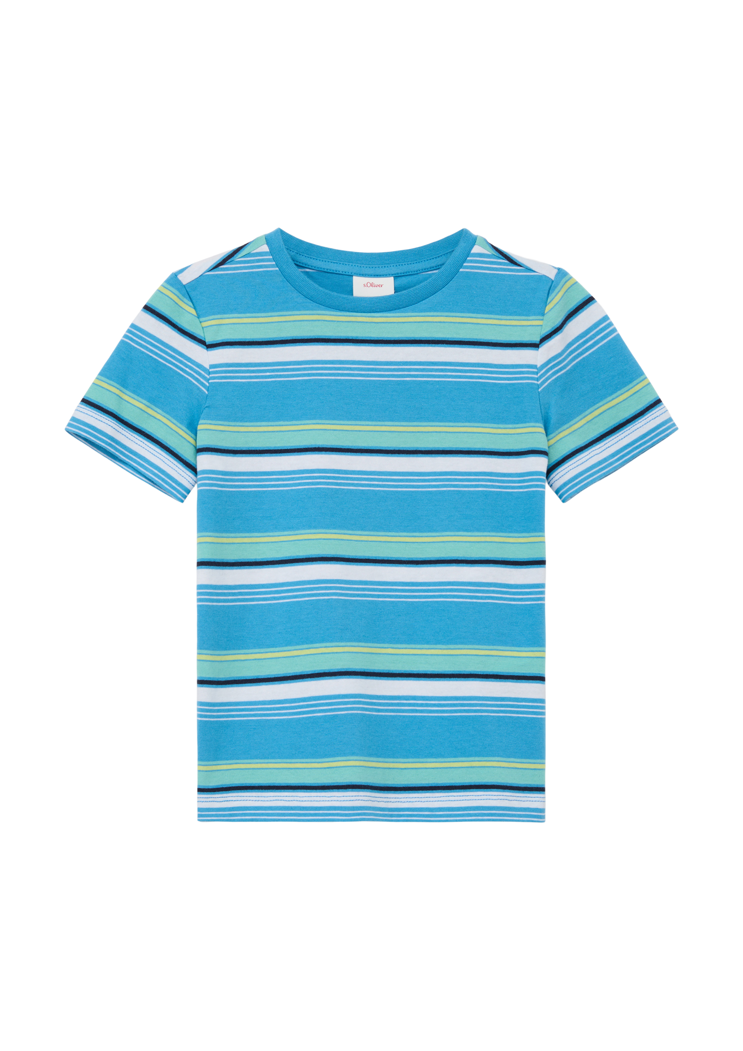 s.Oliver - Gestreiftes T-Shirt aus Baumwolle, Kinder, Blau