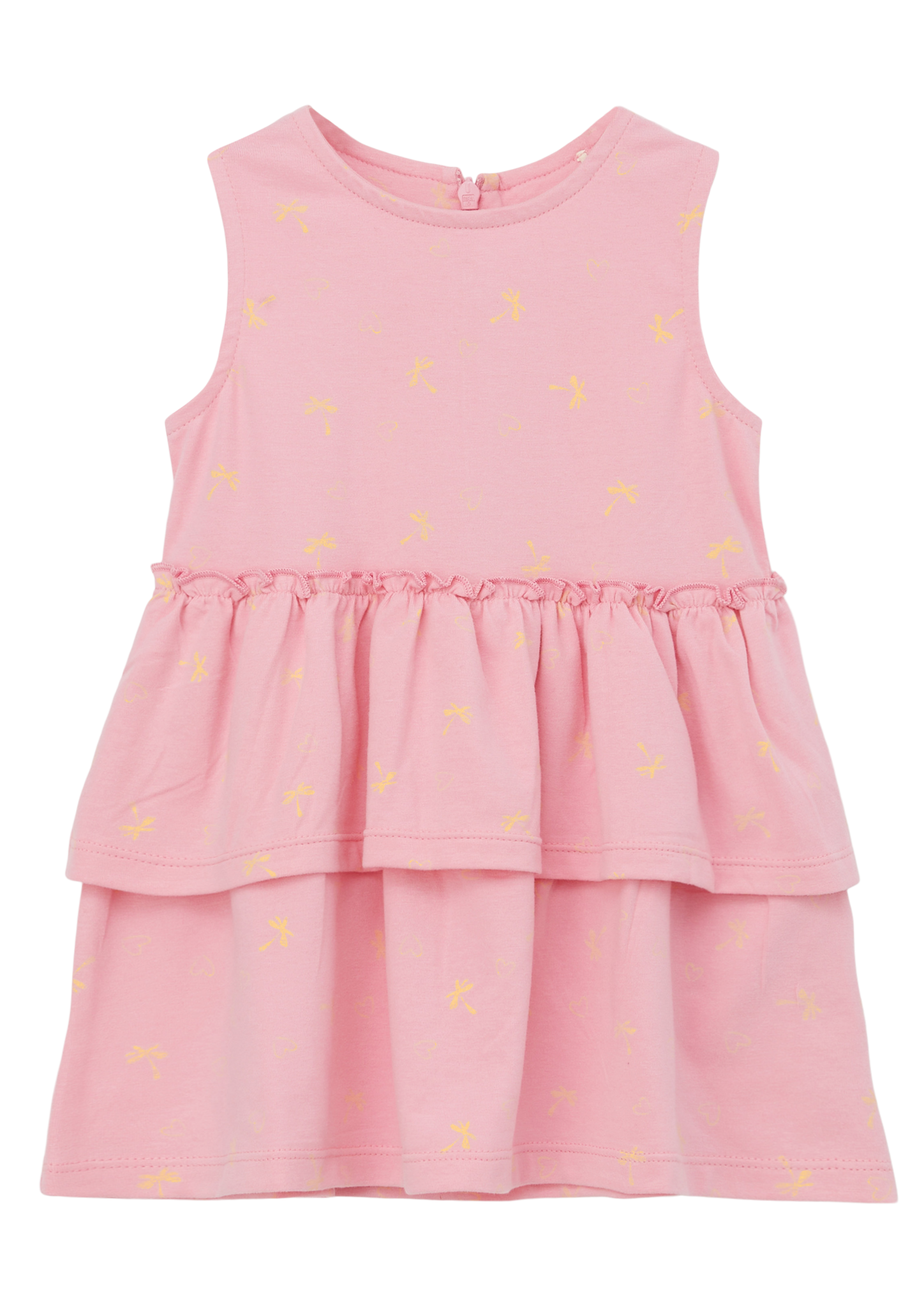 s.Oliver - Baumwollkleid mit Volants, Babys, Rosa