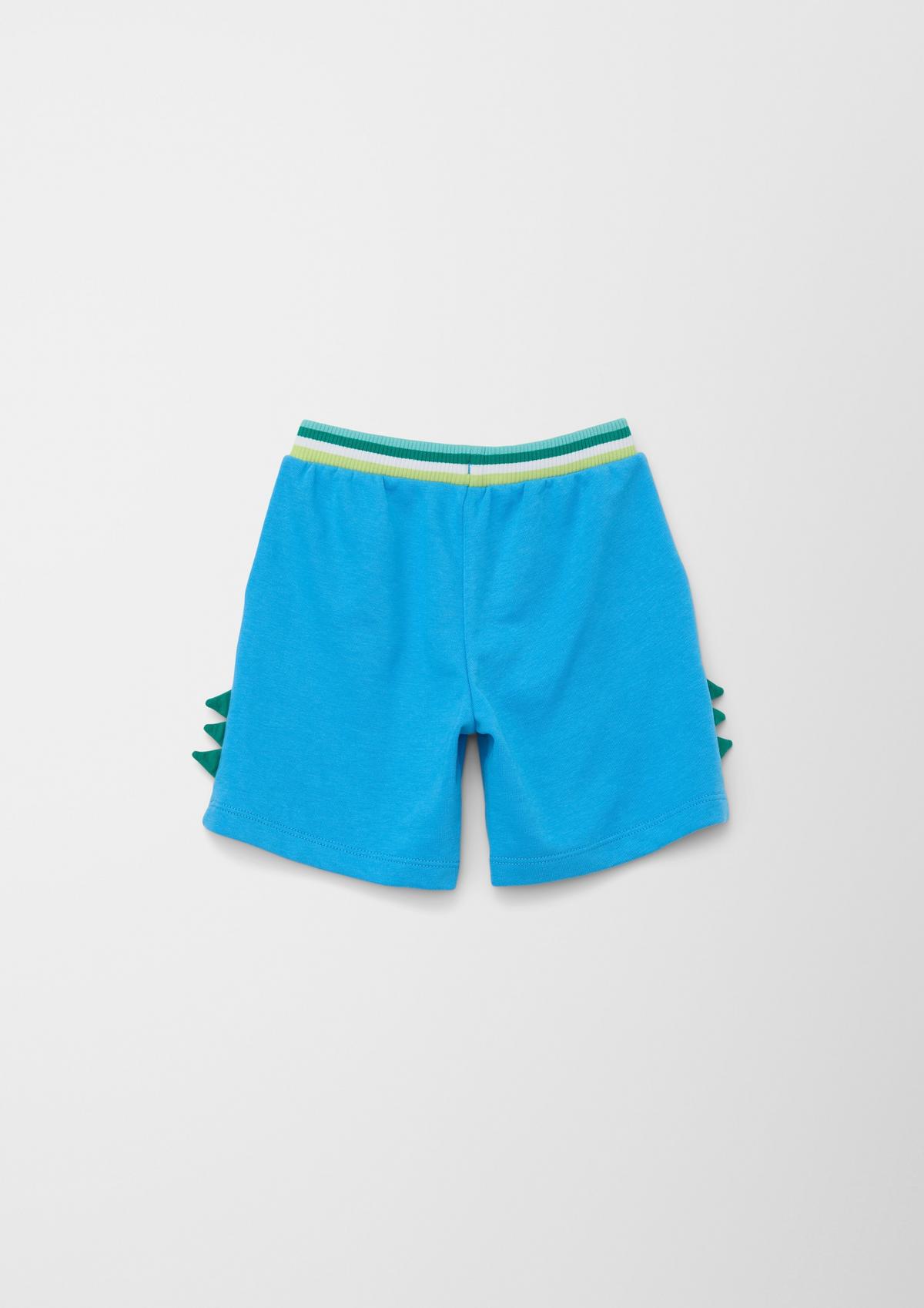 s.Oliver Loose fit: Bermuda shorts with a zigzag appliqué