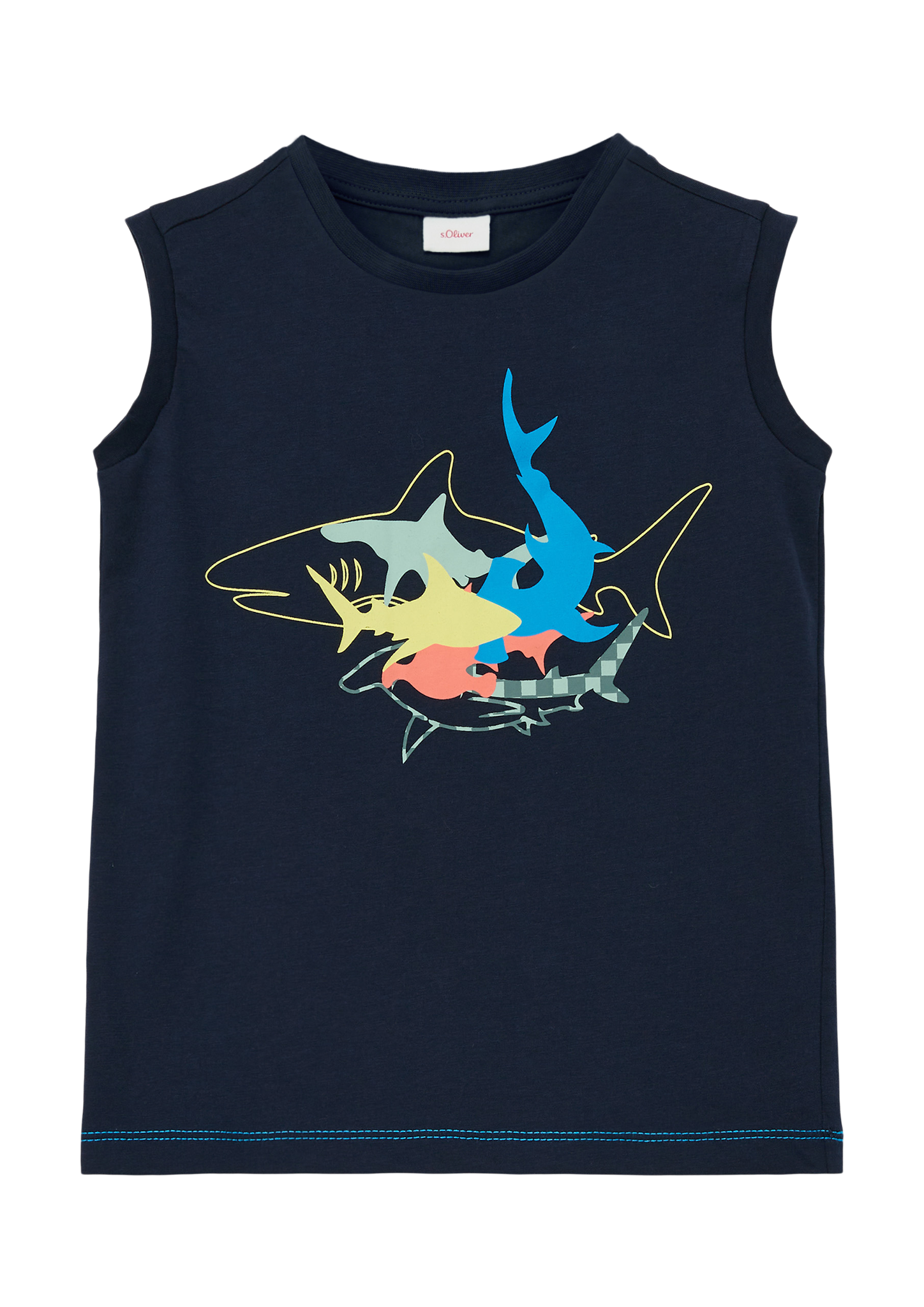 s.Oliver - Tank Top mit Print, Kinder, blau