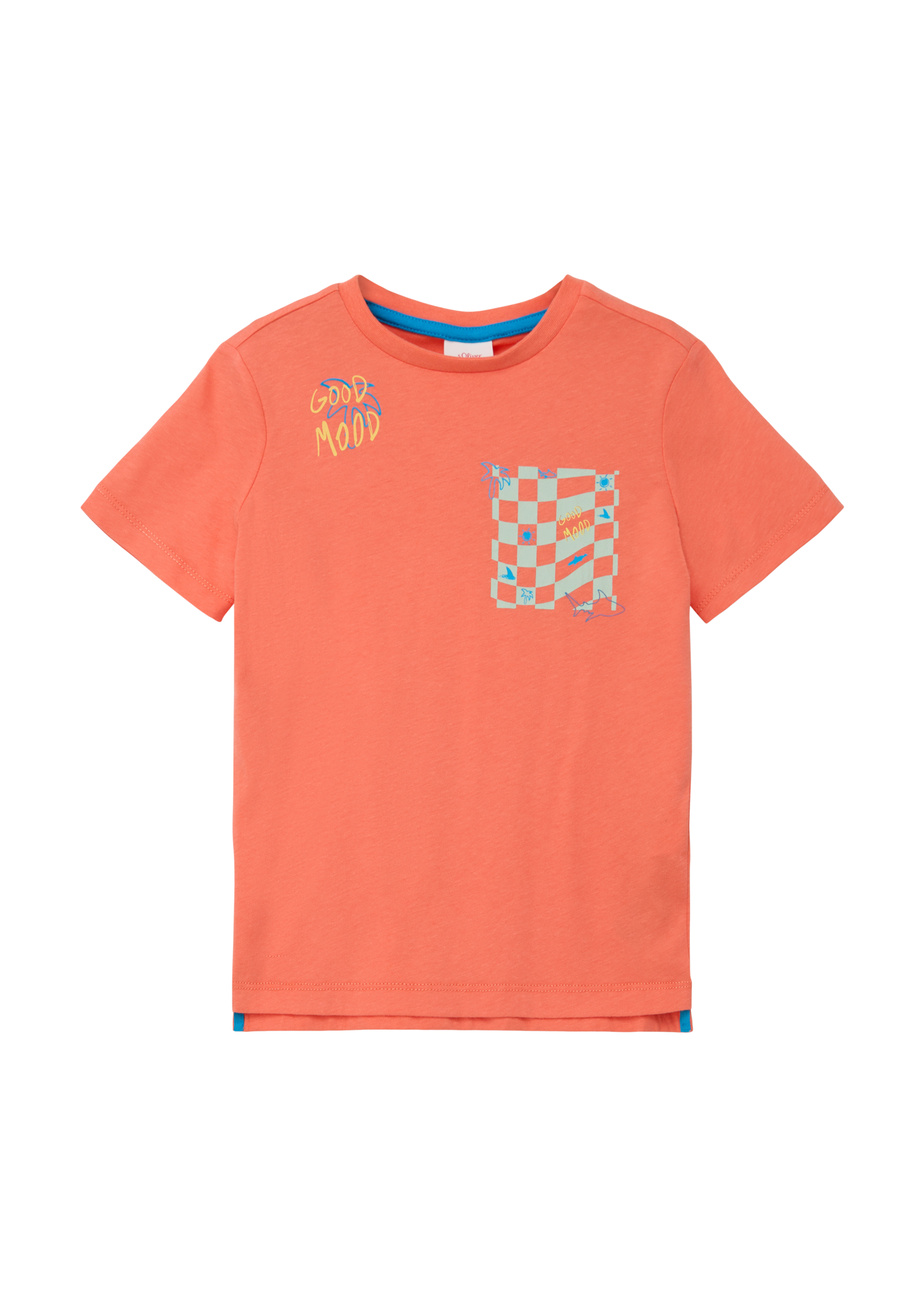 s.Oliver - Print-T-Shirt aus Jersey, Kinder, Orange