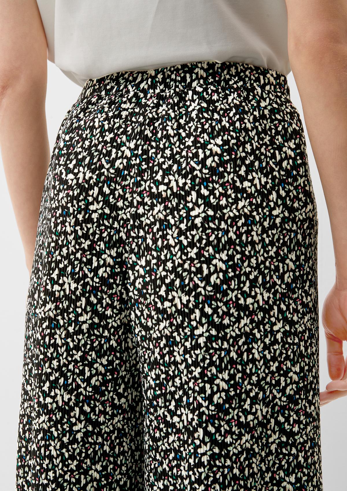 s.Oliver Regular fit: Culottes with an all-over print