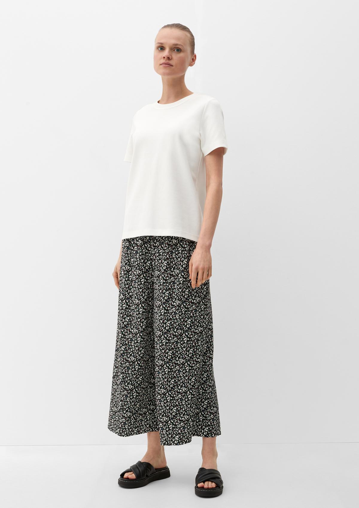 s.Oliver Regular fit: Culottes with an all-over print